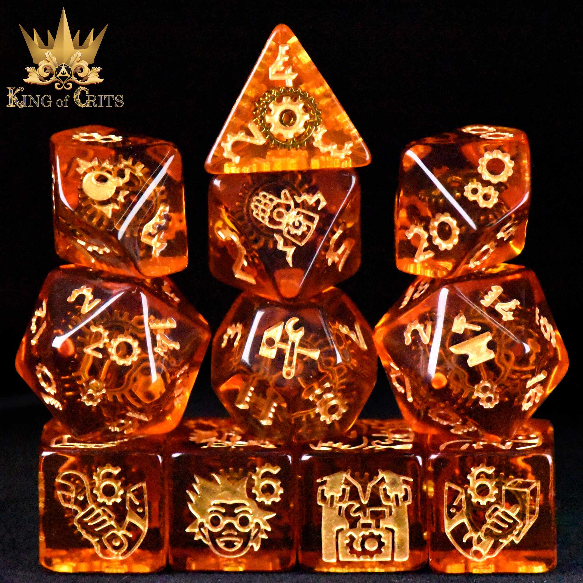 Ancient Artificer - 11 Dice Set