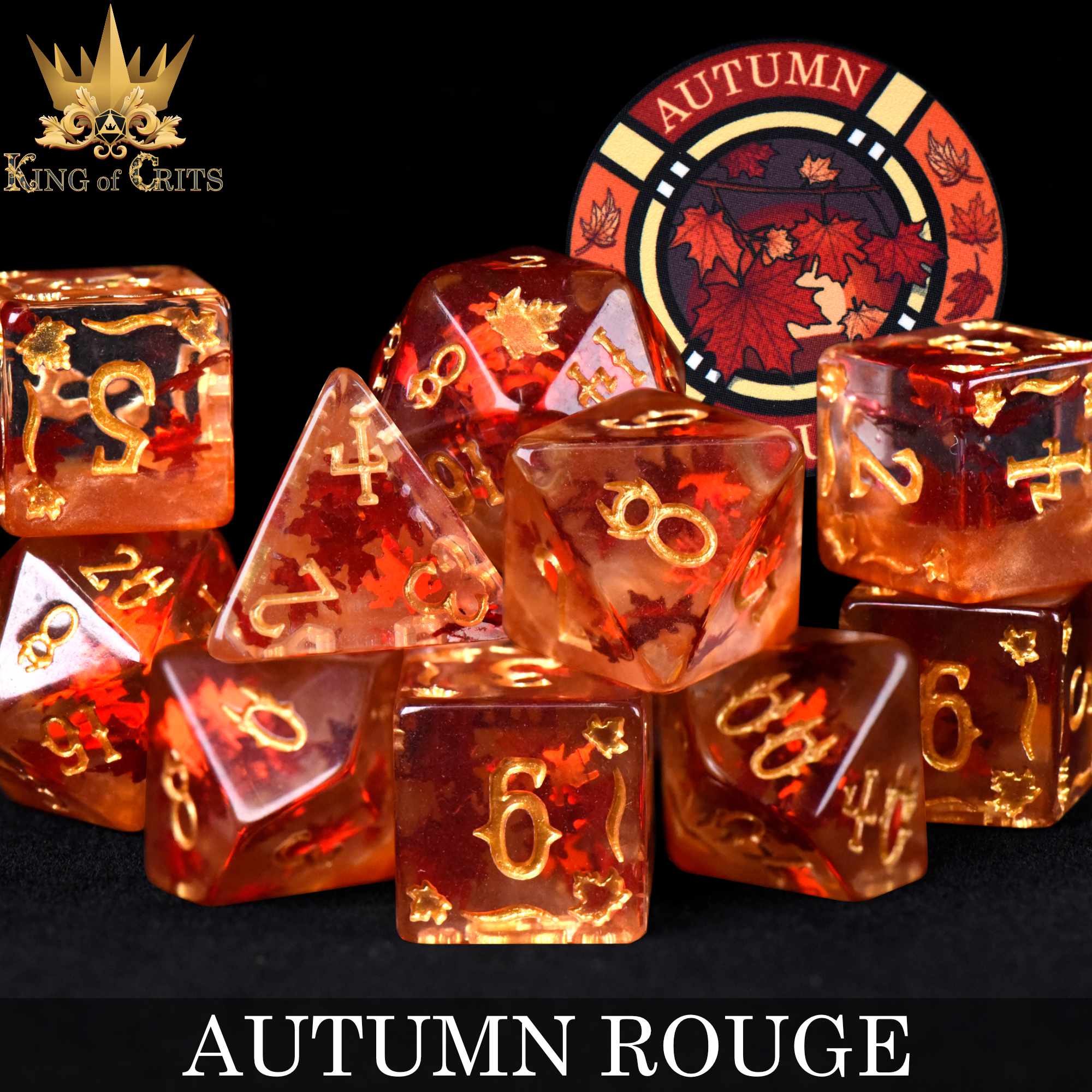 Autumn Rouge - 11 Dice Set