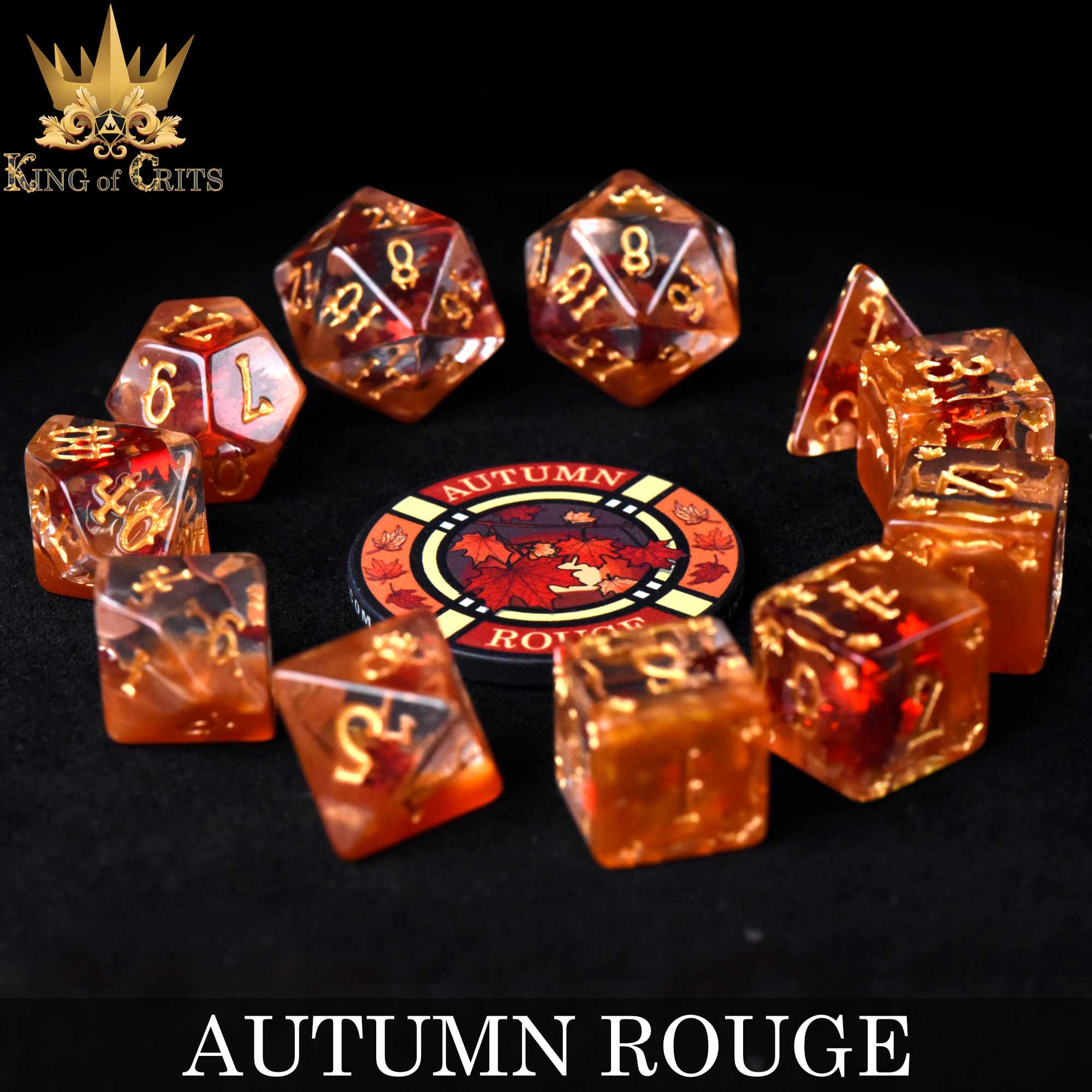 Autumn Rouge - 11 Dice Set