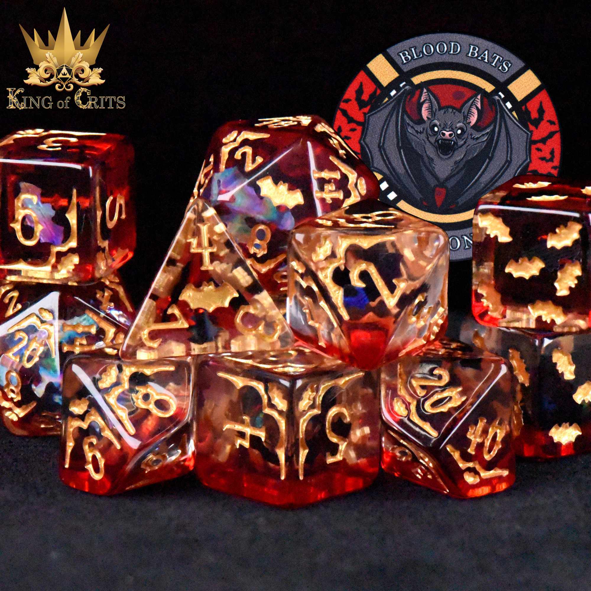 Blood Bats & Beyond - 11 Dice Set