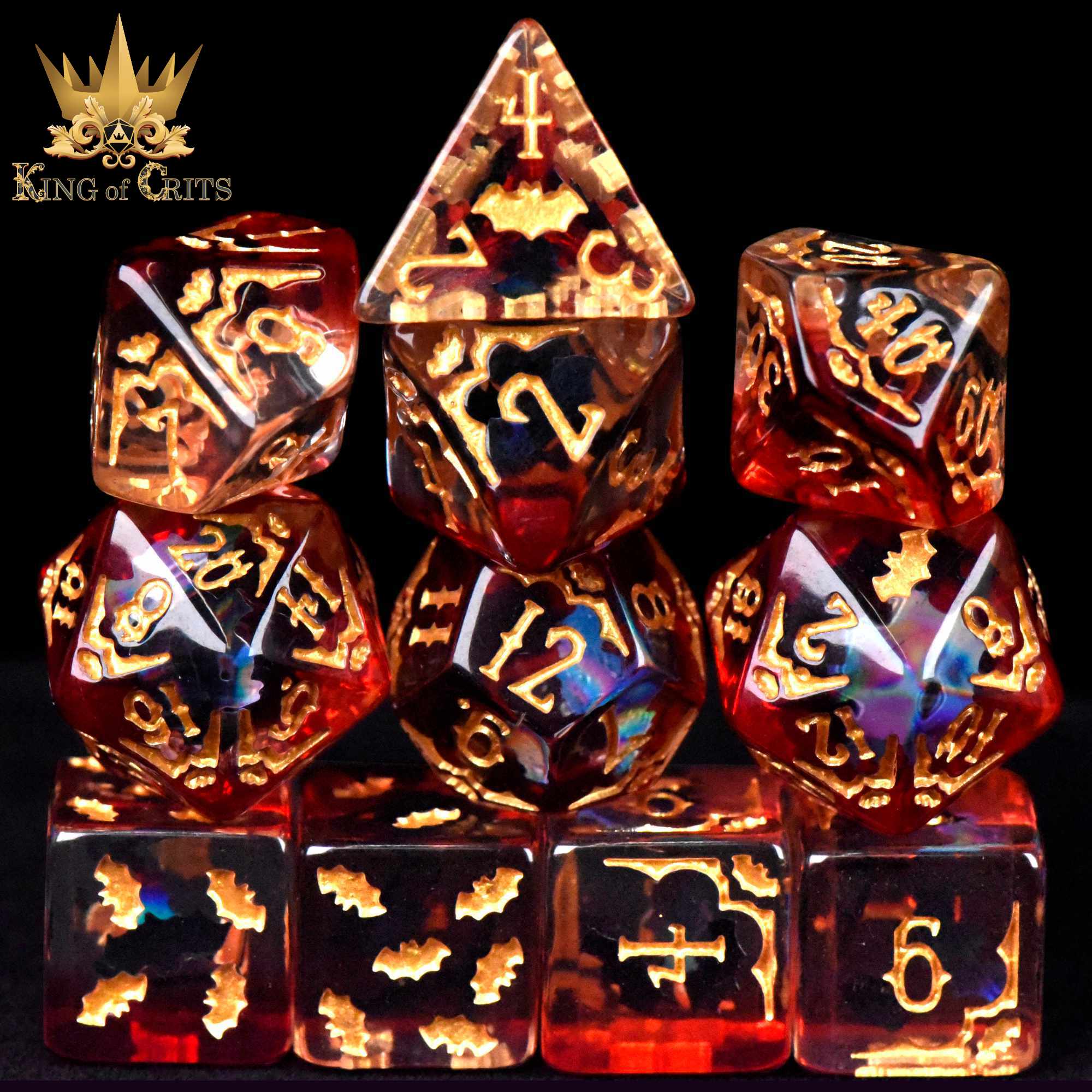 Blood Bats & Beyond - 11 Dice Set