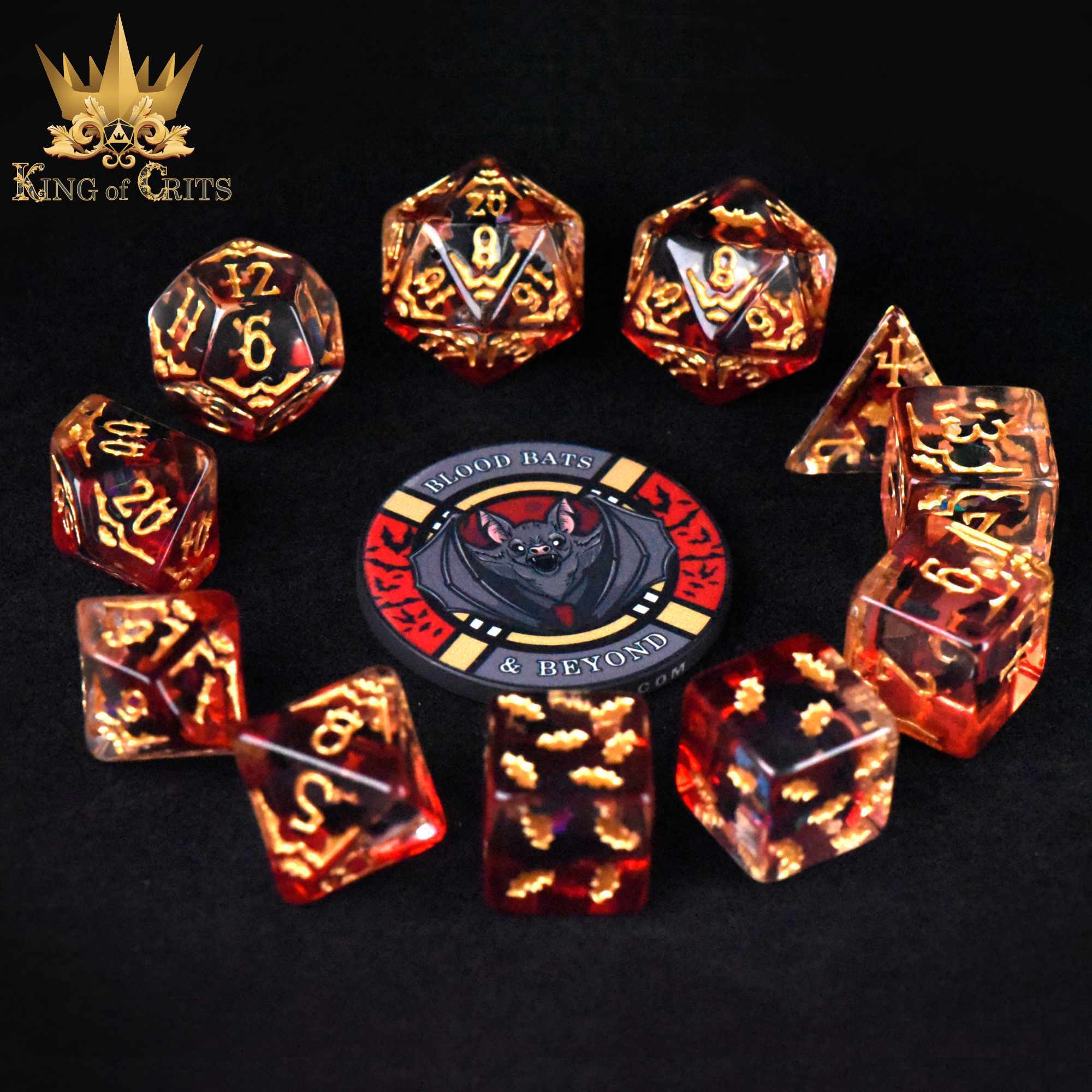 Blood Bats & Beyond - 11 Dice Set