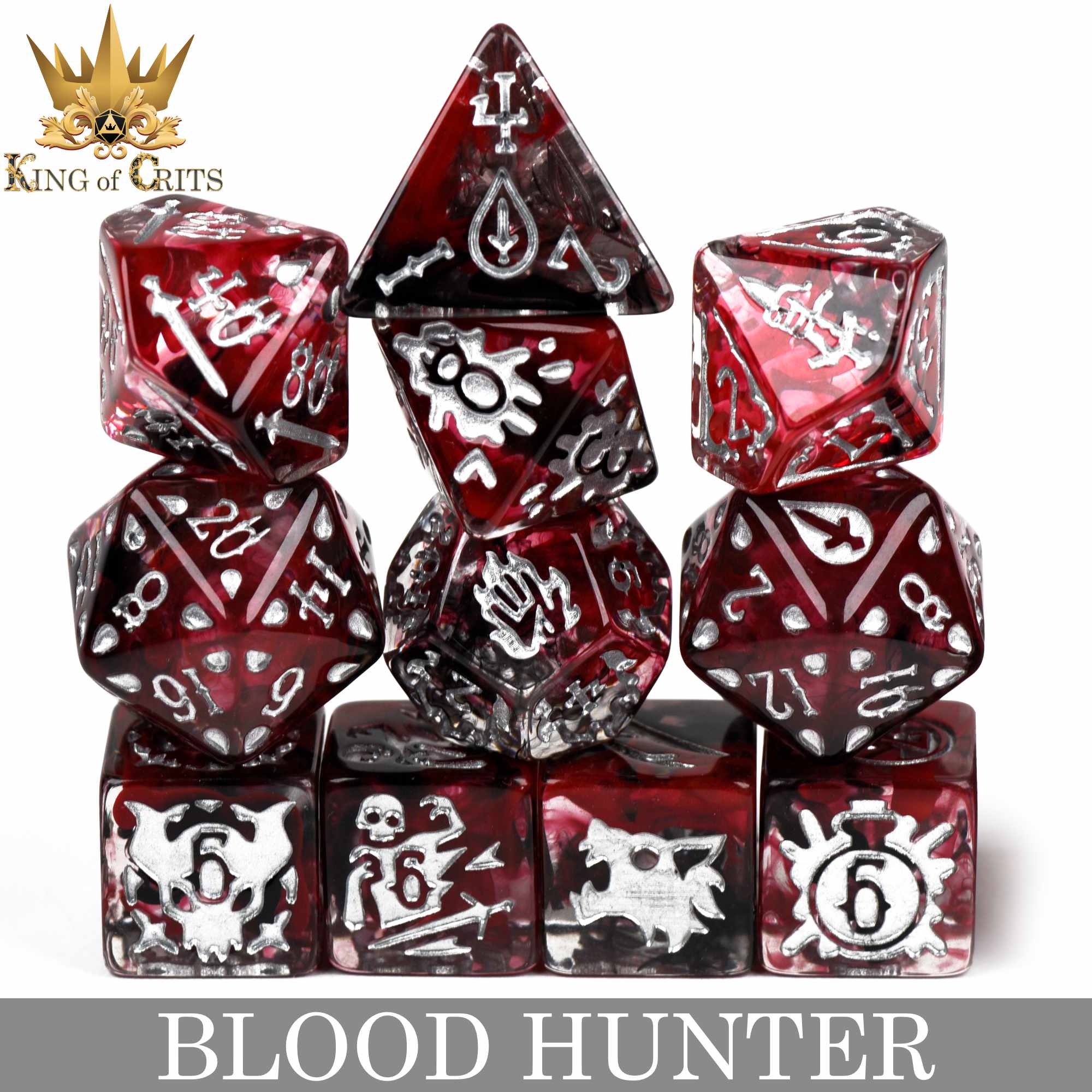 Blood Hunter - 12 Dice Set