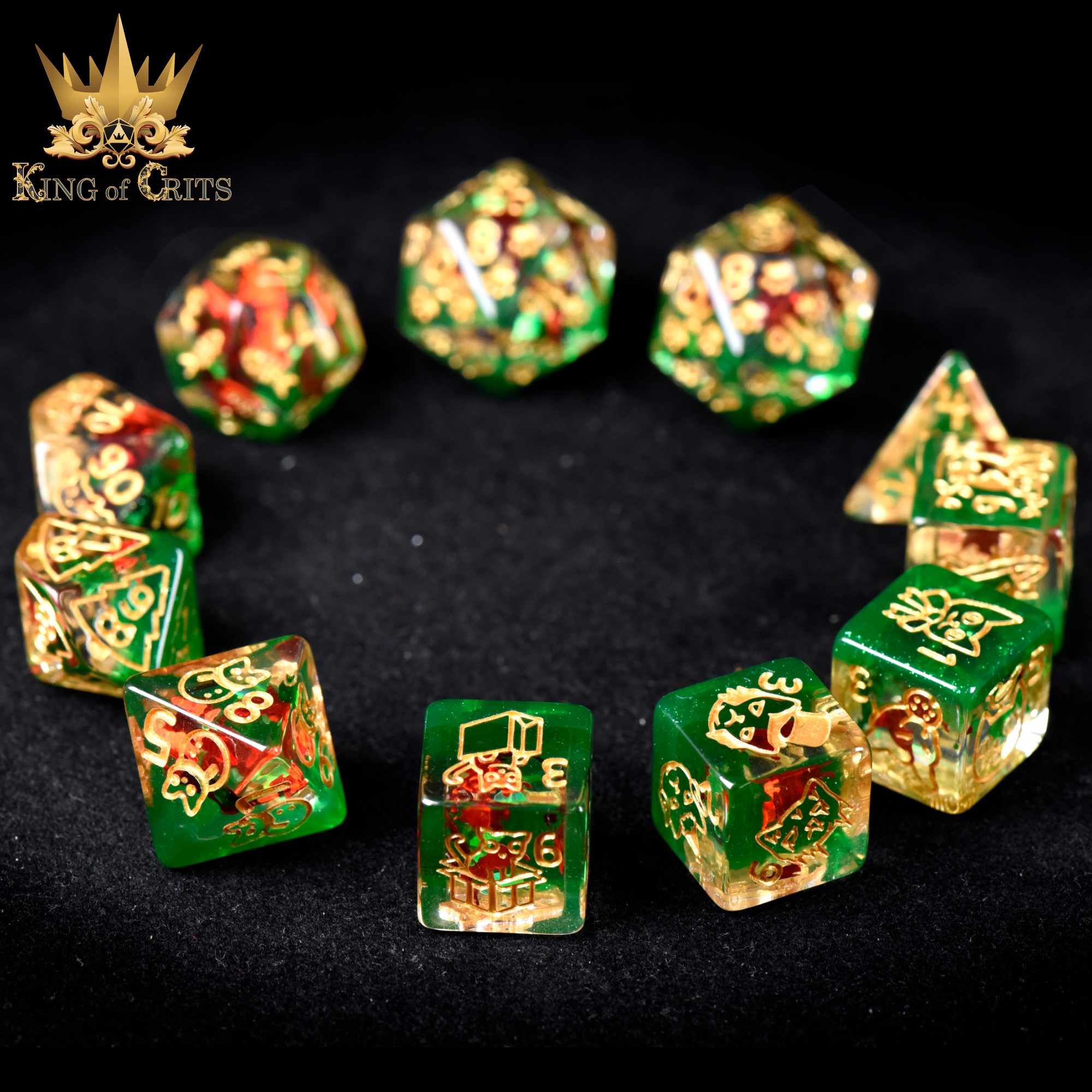 Merry Cat-Mas - 11 Dice Set
