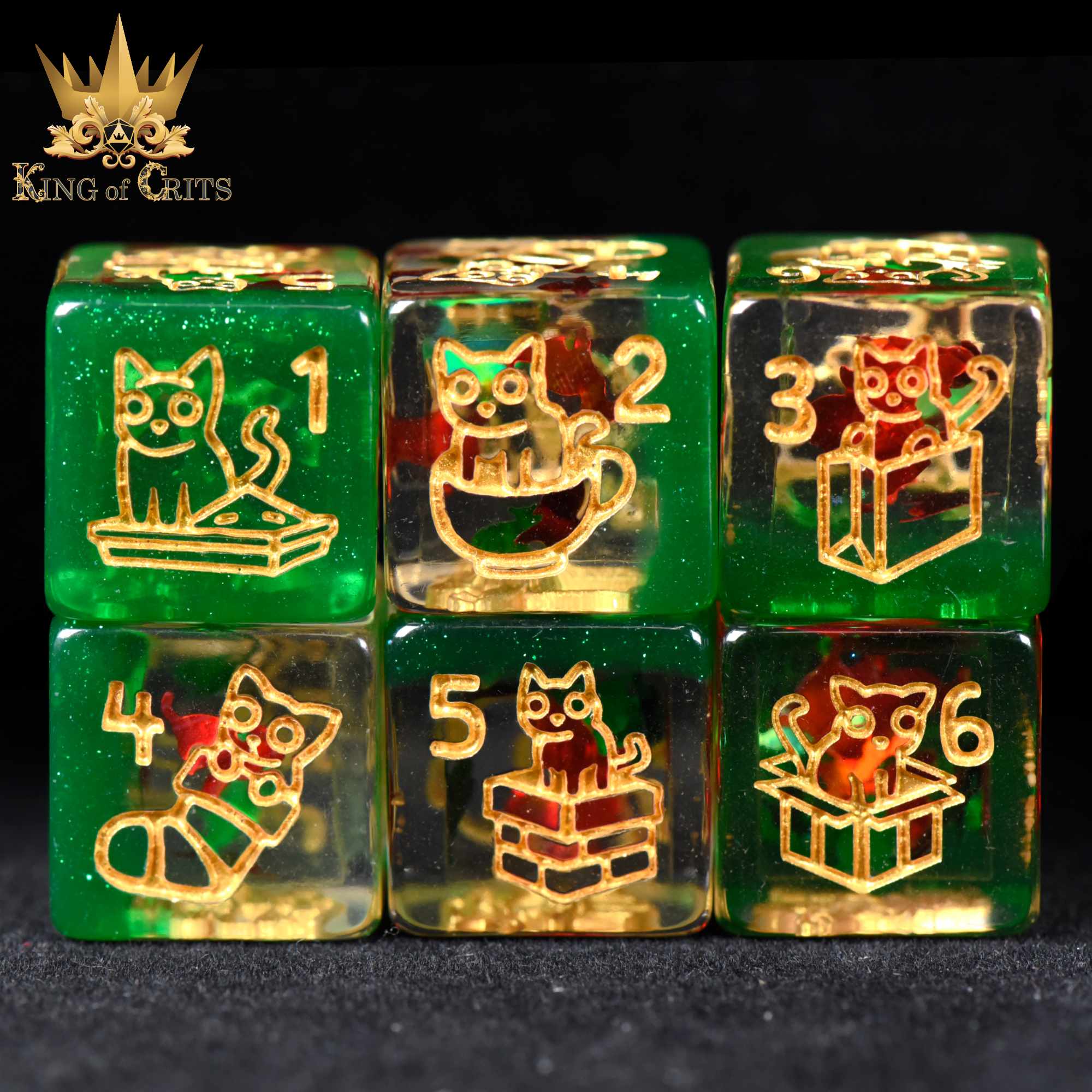 Merry Cat-Mas - 11 Dice Set