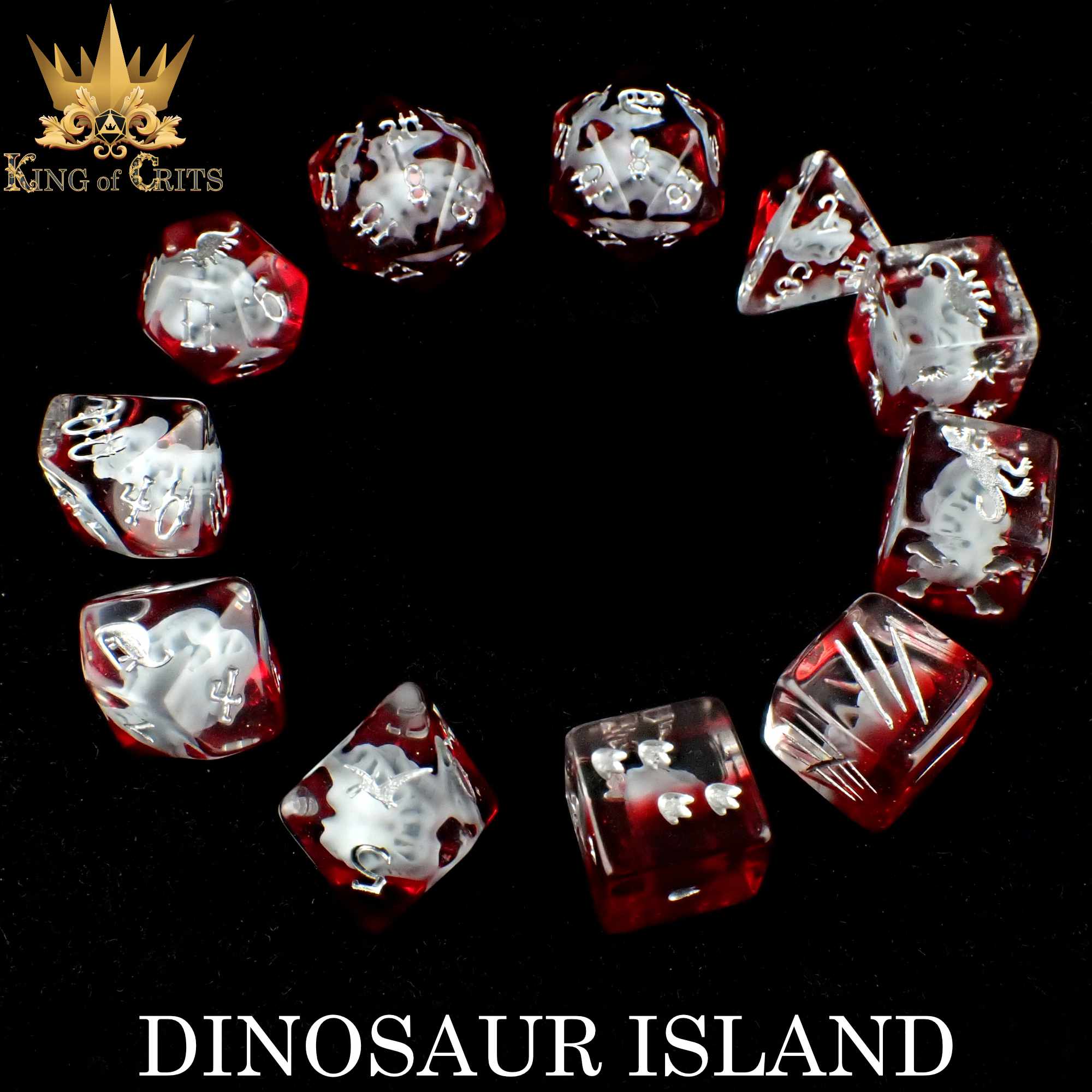 Dinosaur Island - 11 Dice Set