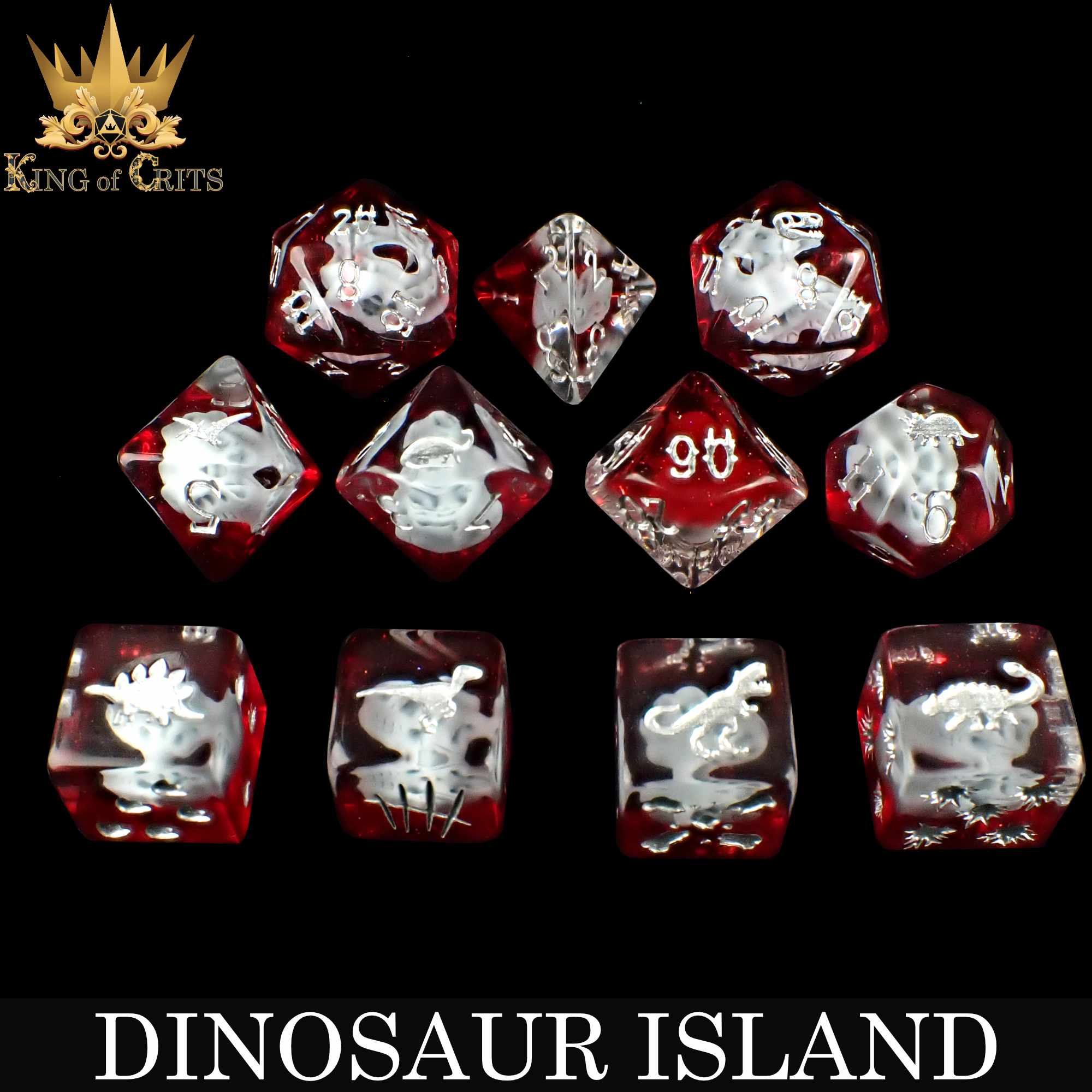 Dinosaur Island - 11 Dice Set