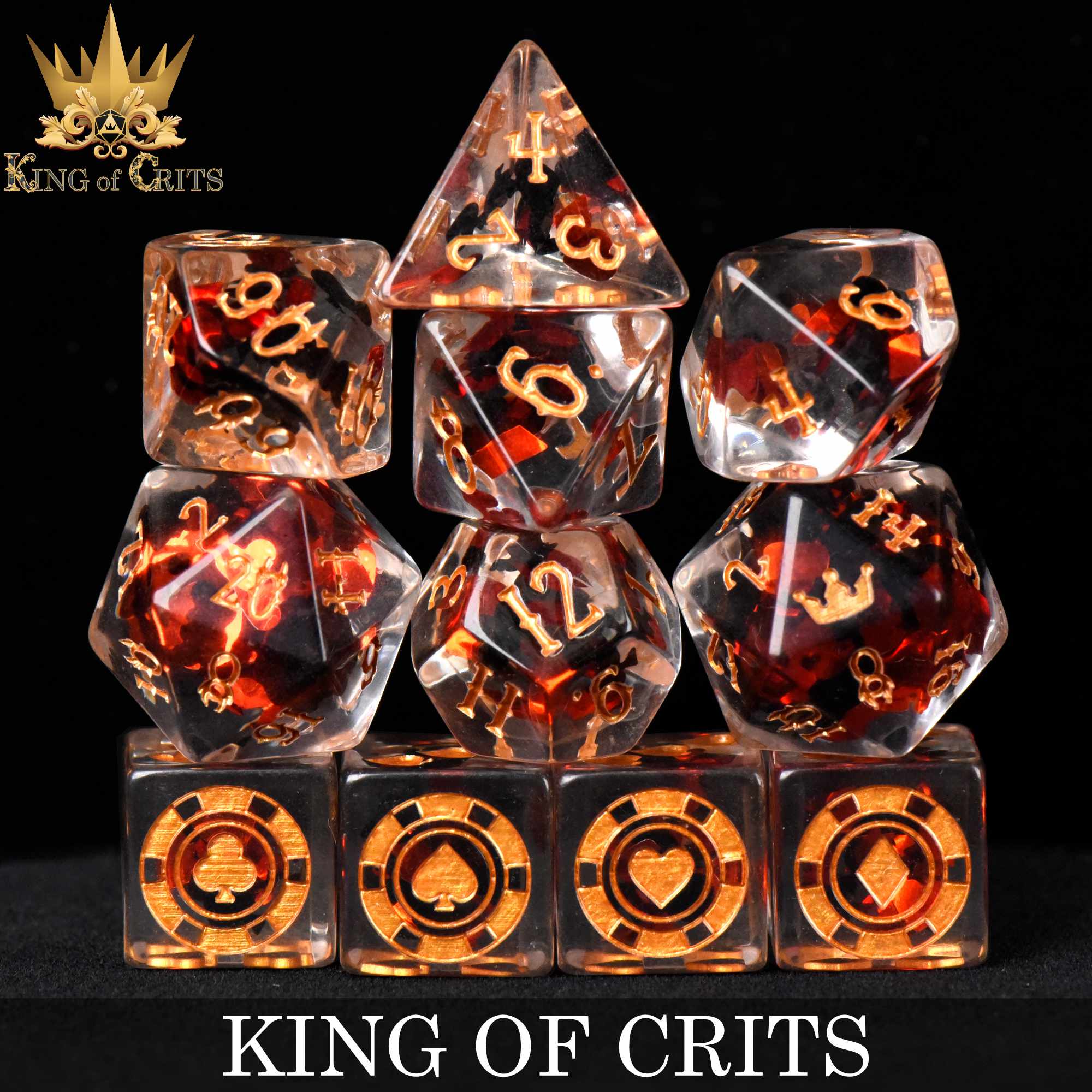 King of Crits - 11 Dice Set