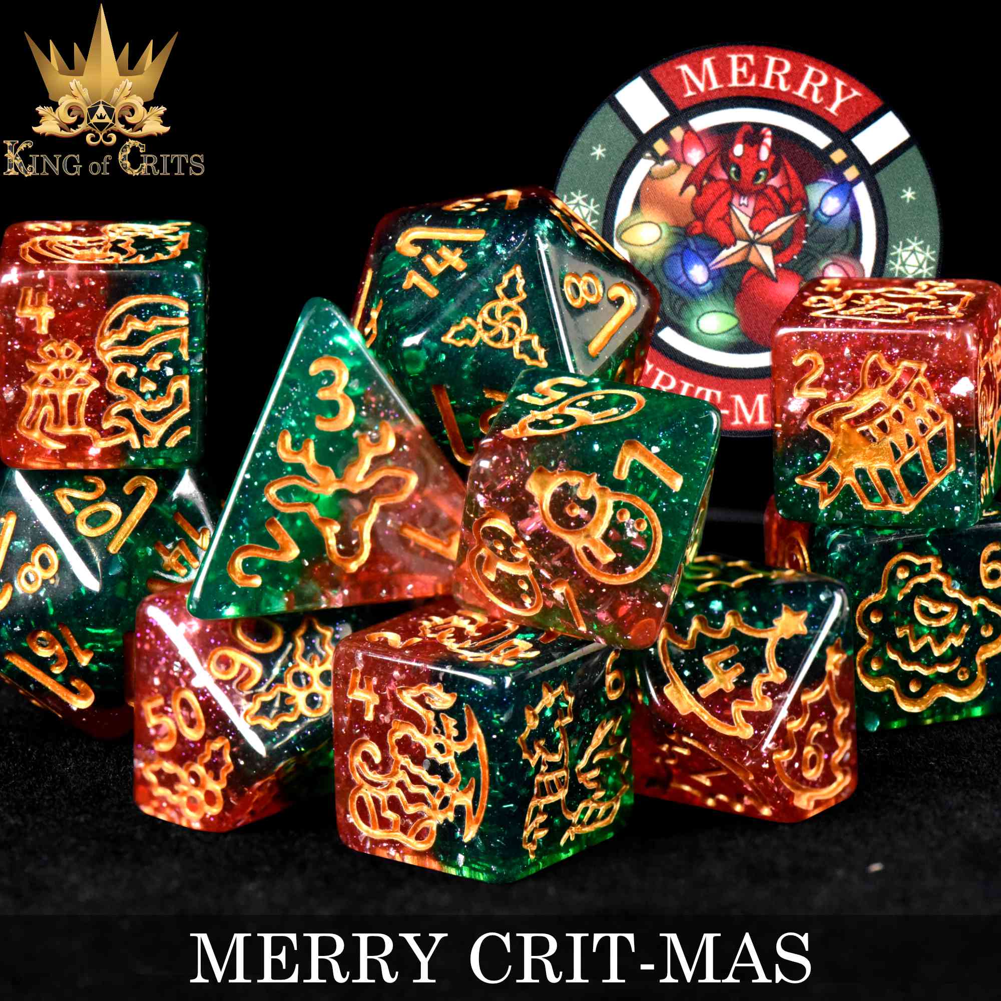 Merry Crit-Mas - 11 Dice Set