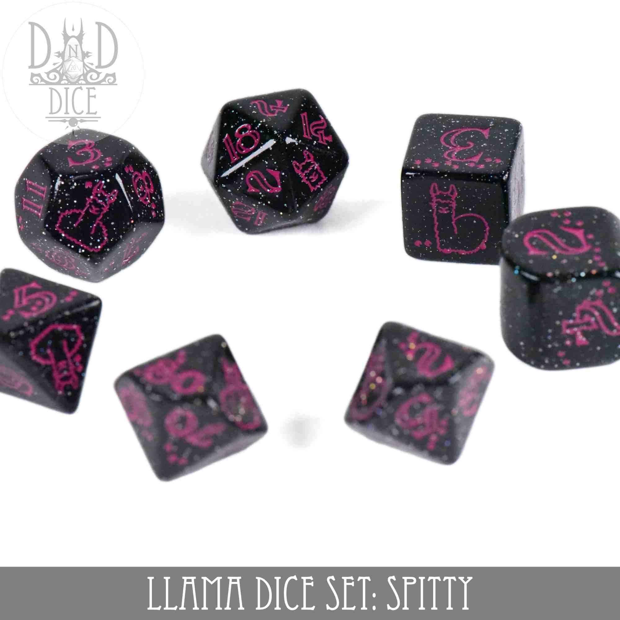 Llama Dice Set: Spitty
