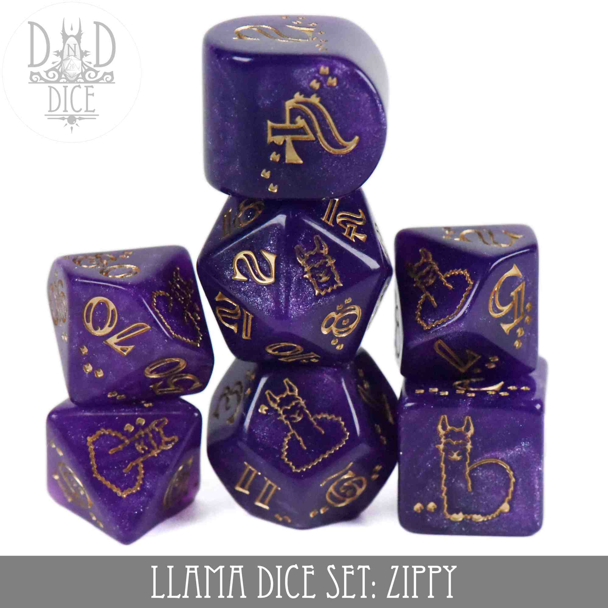 Llama Dice Set: Zippy