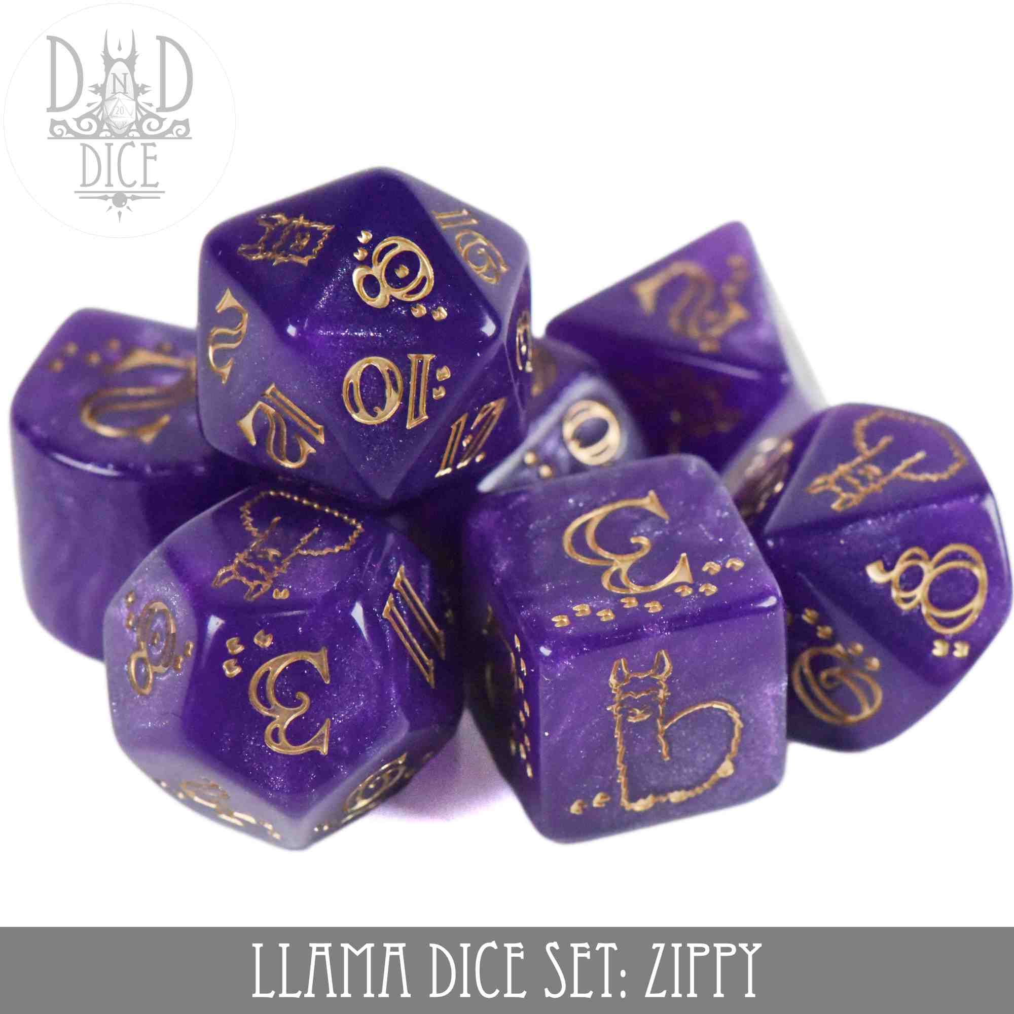 Llama Dice Set: Zippy
