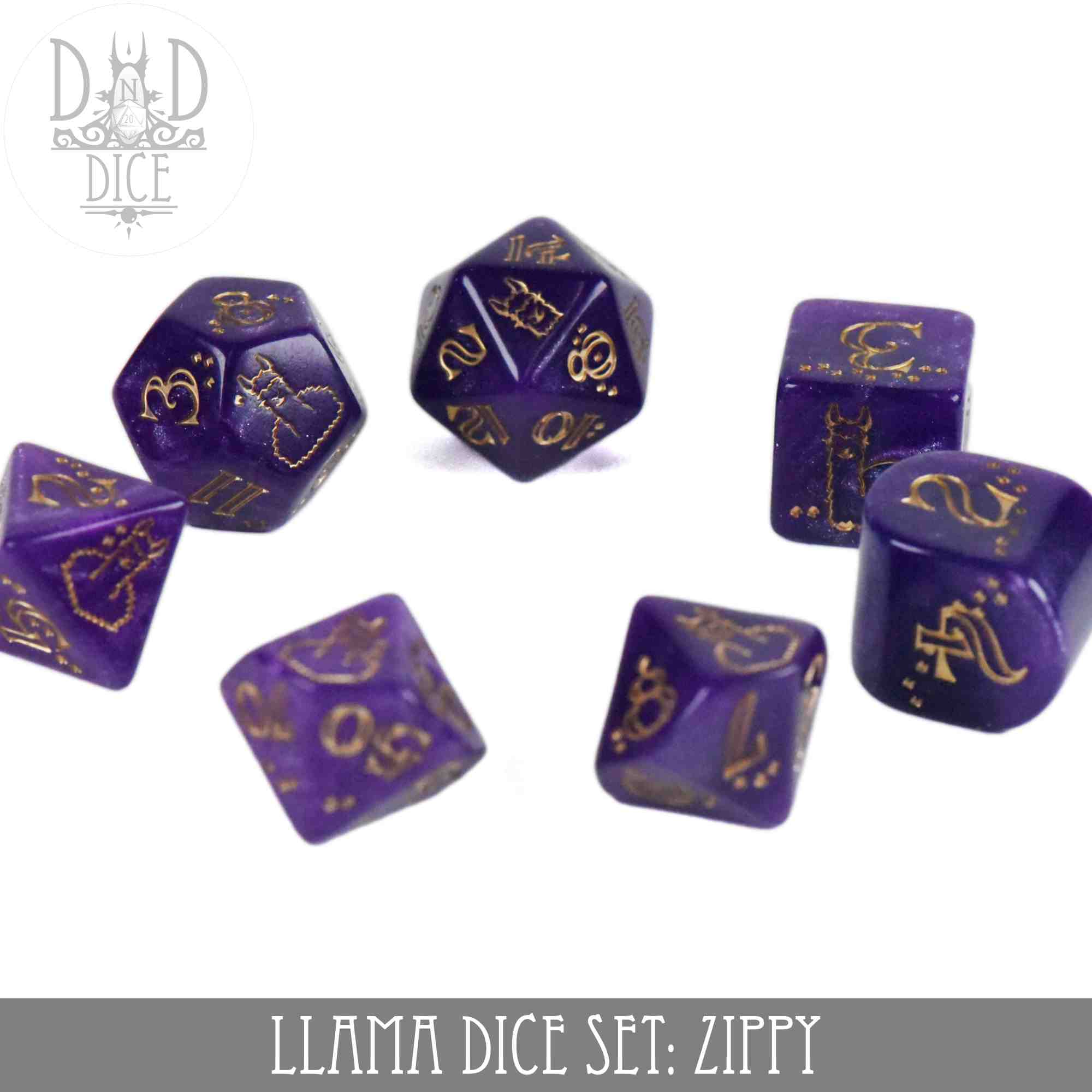 Llama Dice Set: Zippy