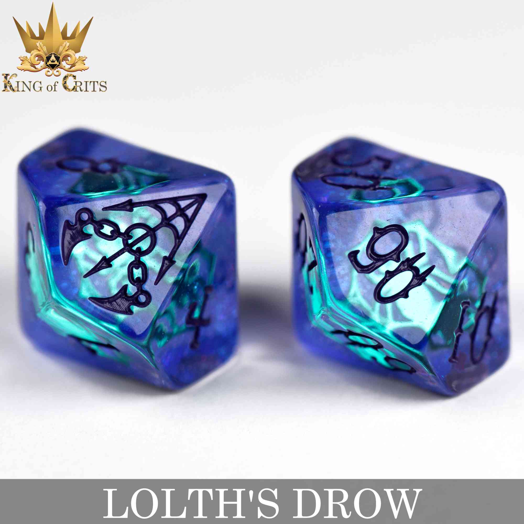 Lolth's Drow - 11 Dice Set