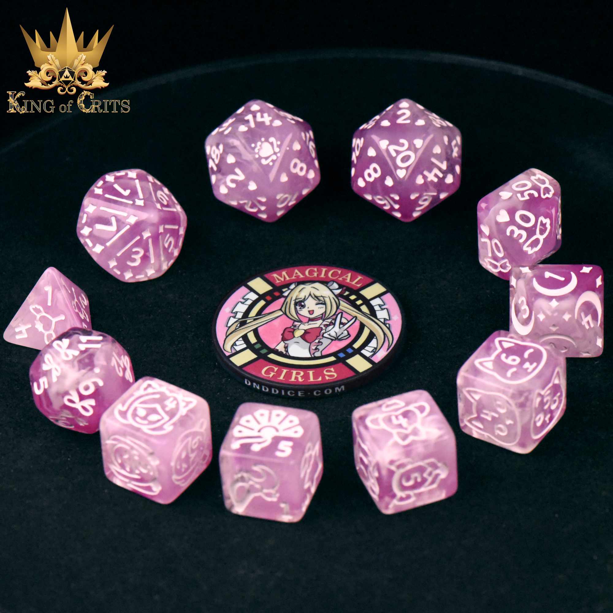 Magical Girls - 11 Dice Set