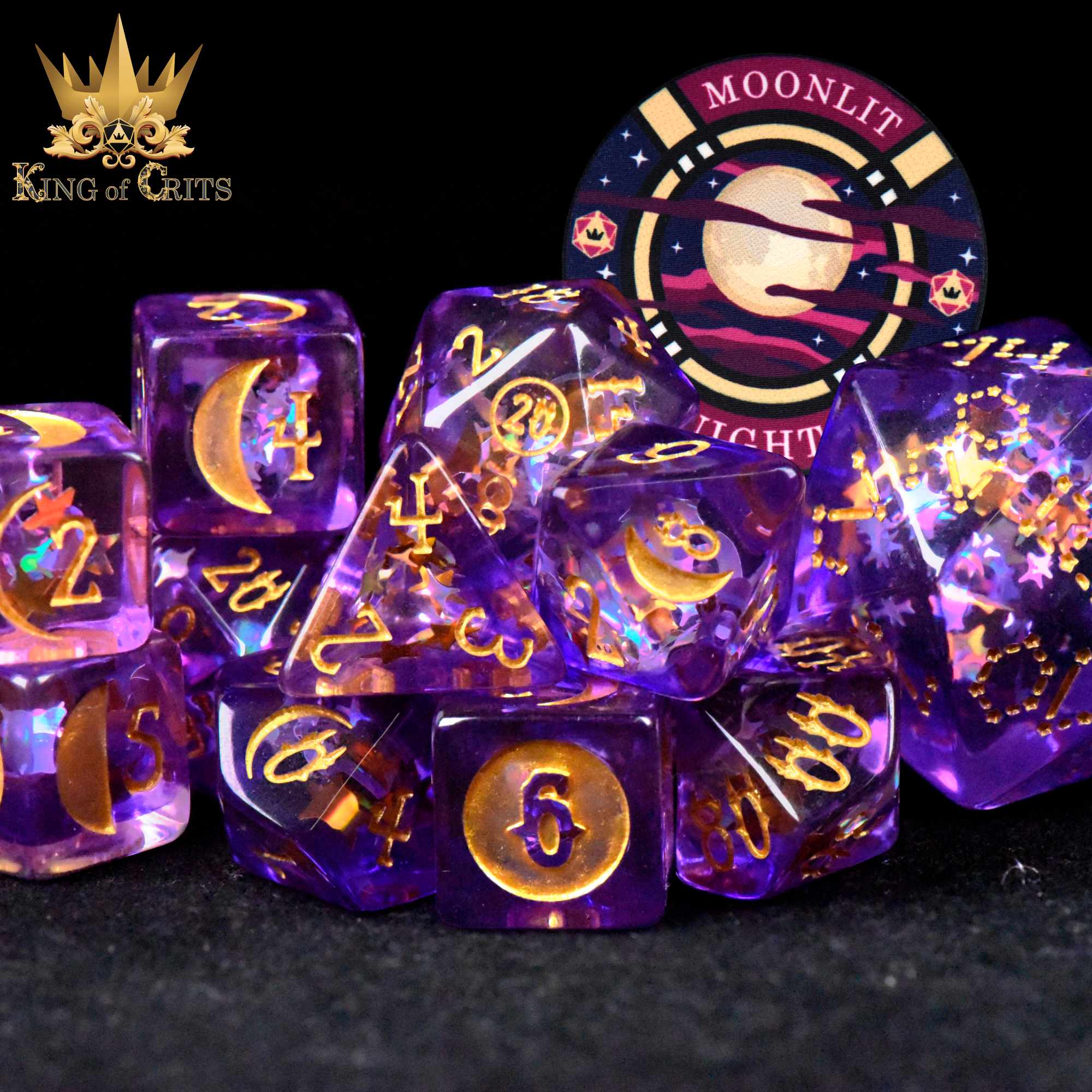 Moonlit Night - 12 Dice Set