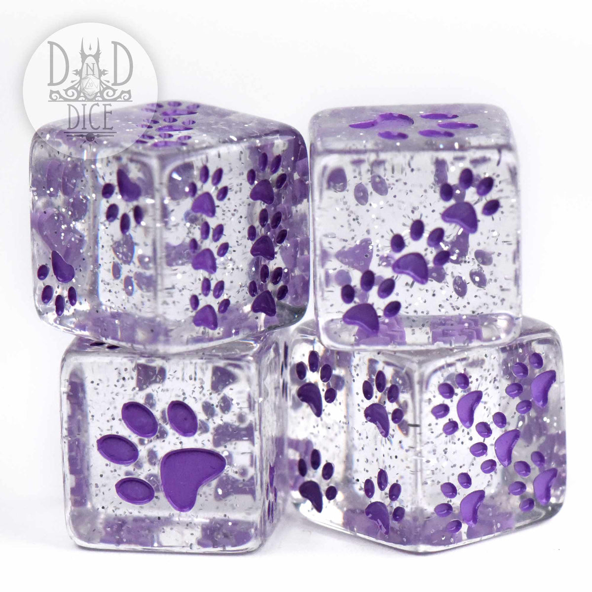 Paws Purple 4D6 Set
