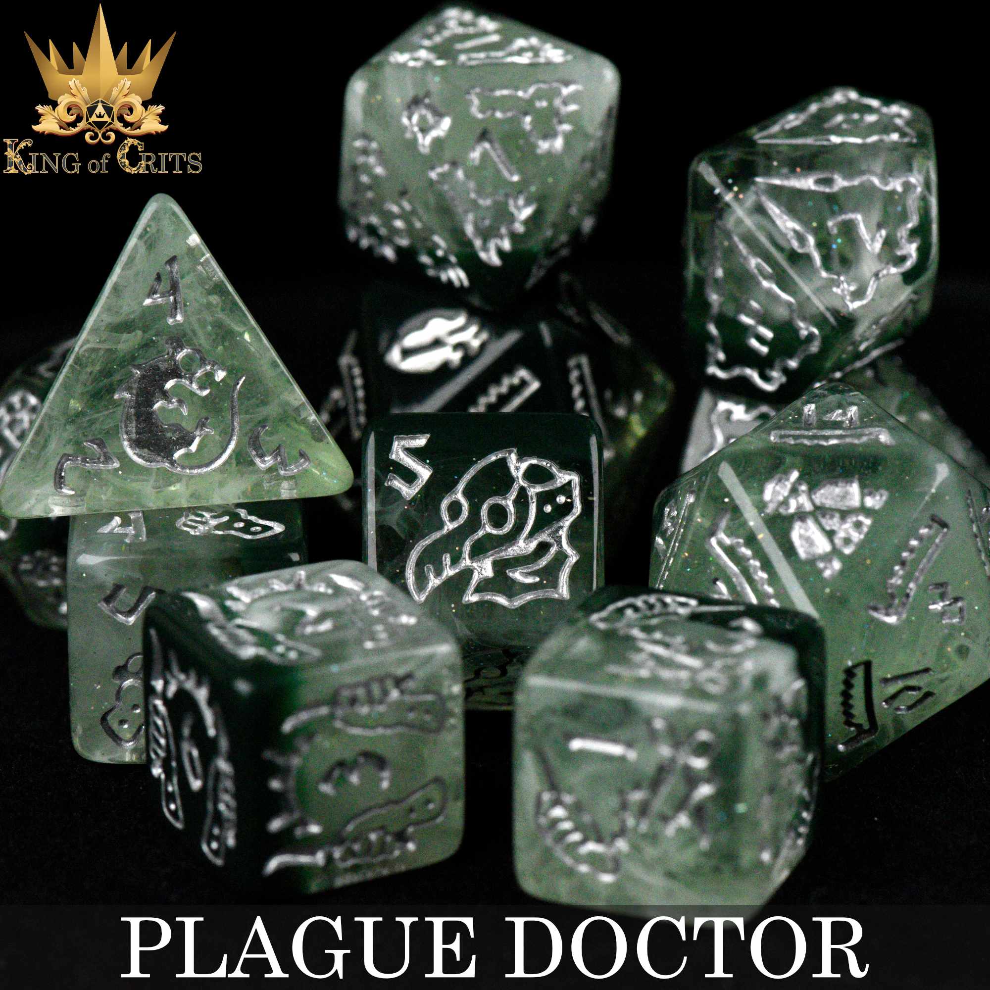 Plague Doctor - 11 Dice Set
