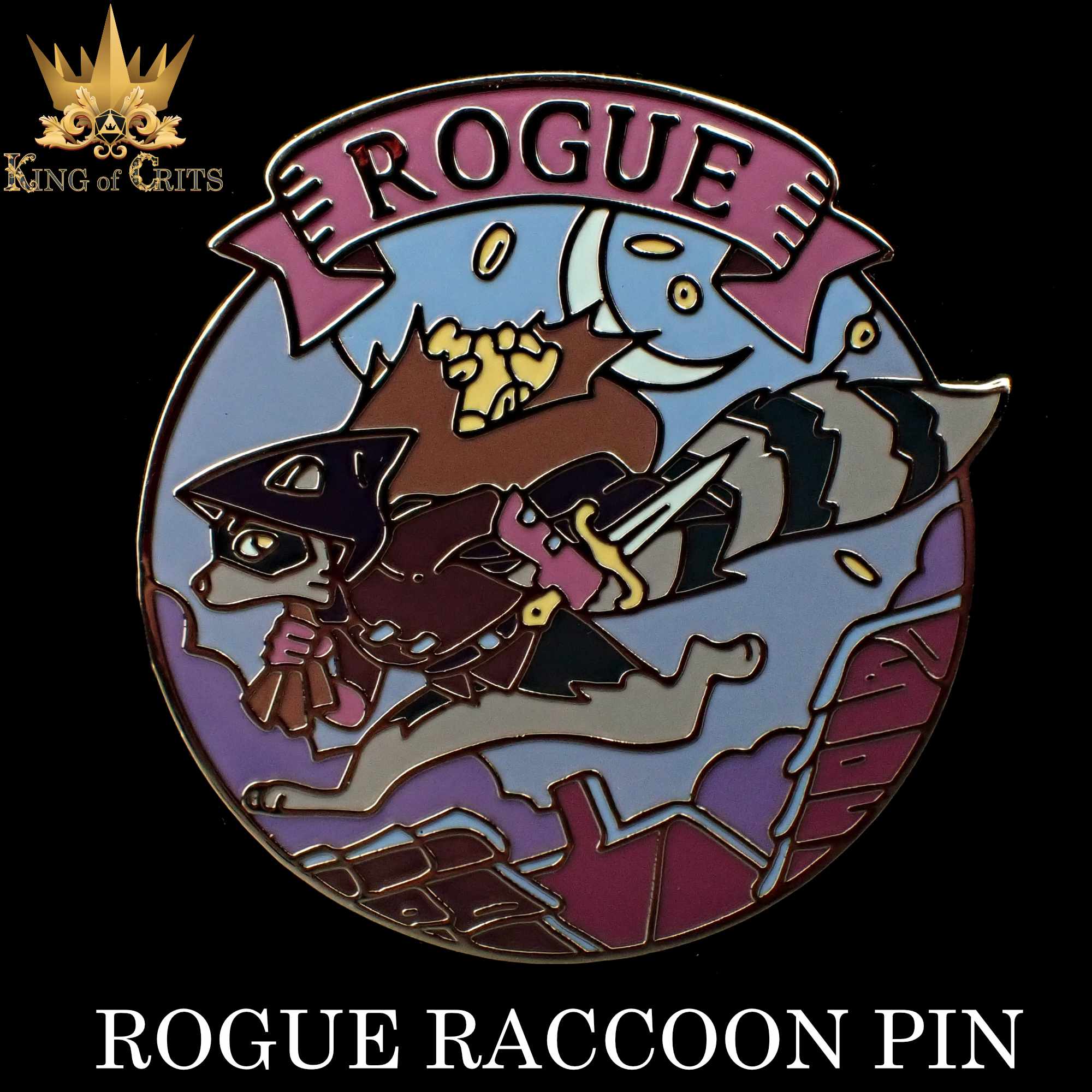 Rogue Raccoon (Enamel Pin)