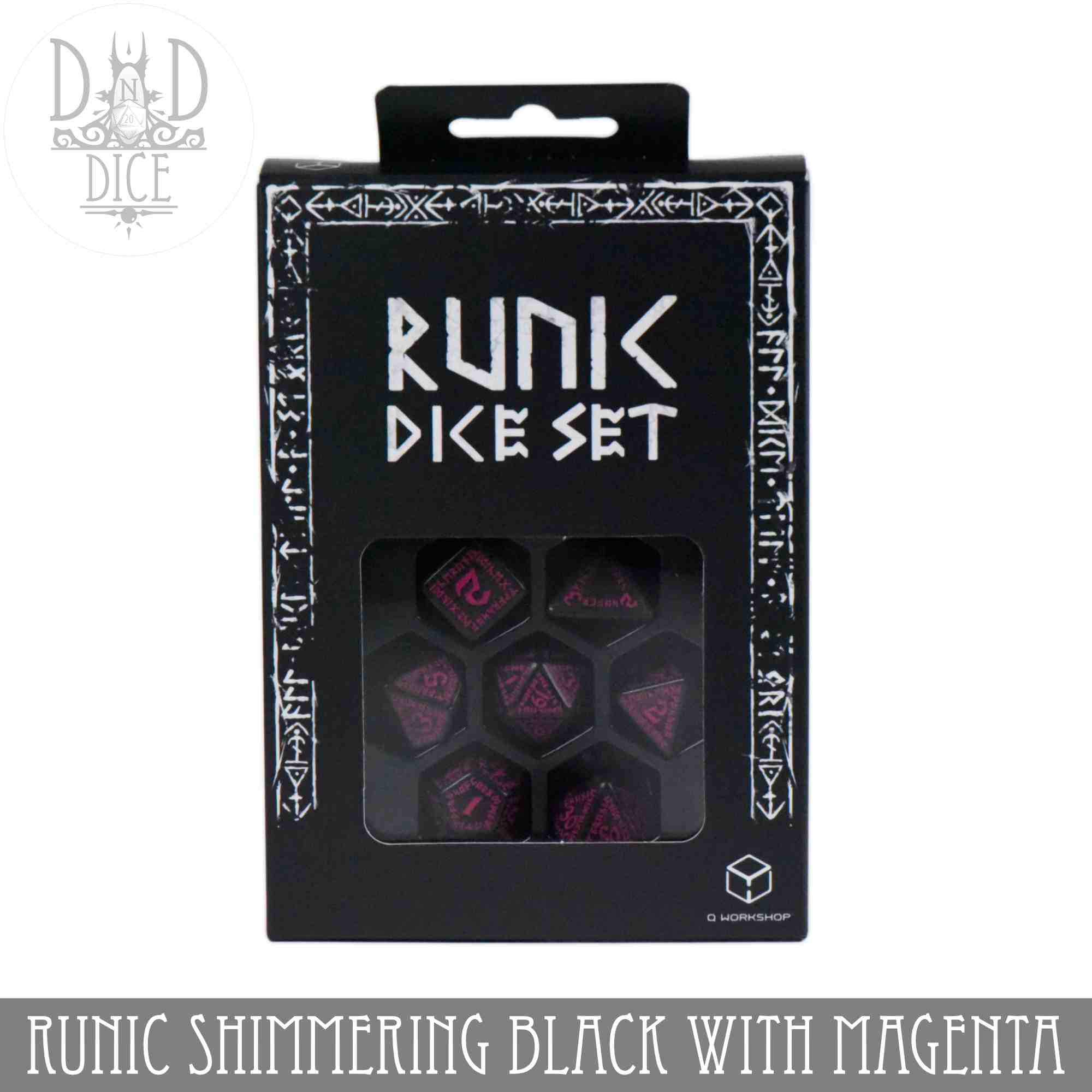 Runic Shimmering Black with Magenta