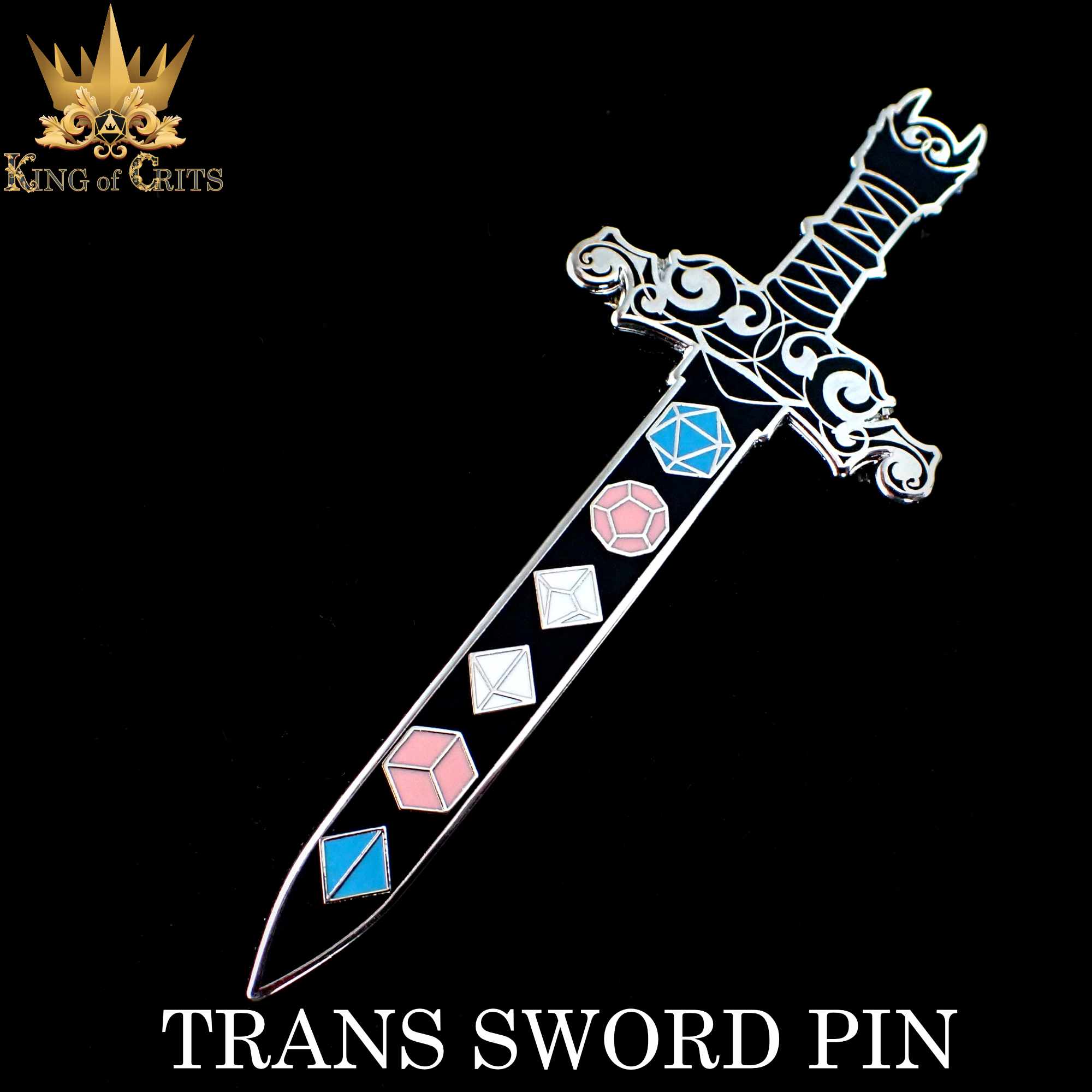 Trans Sword (Enamel Pin)