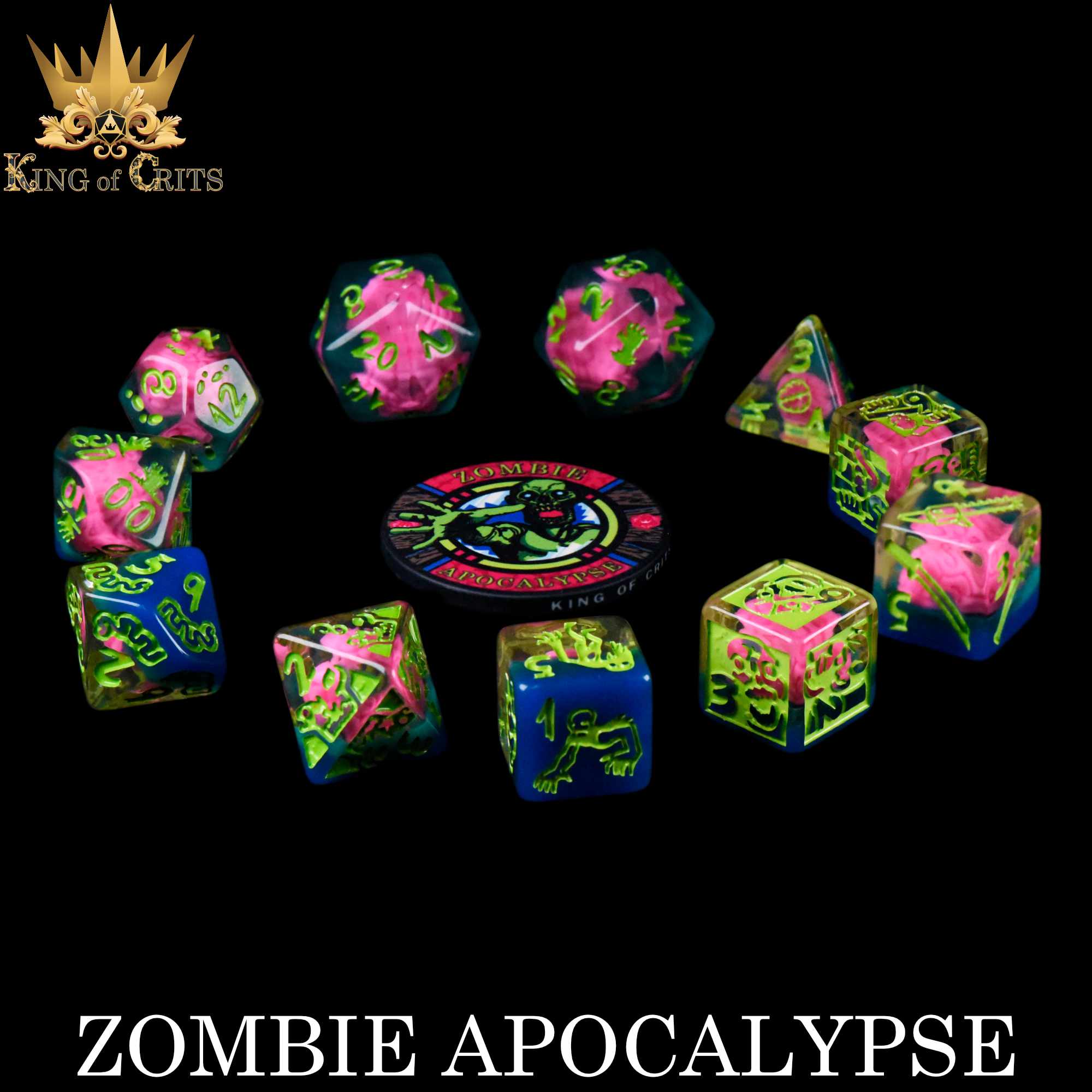 Zombie Apocalypse - 11 Dice Set