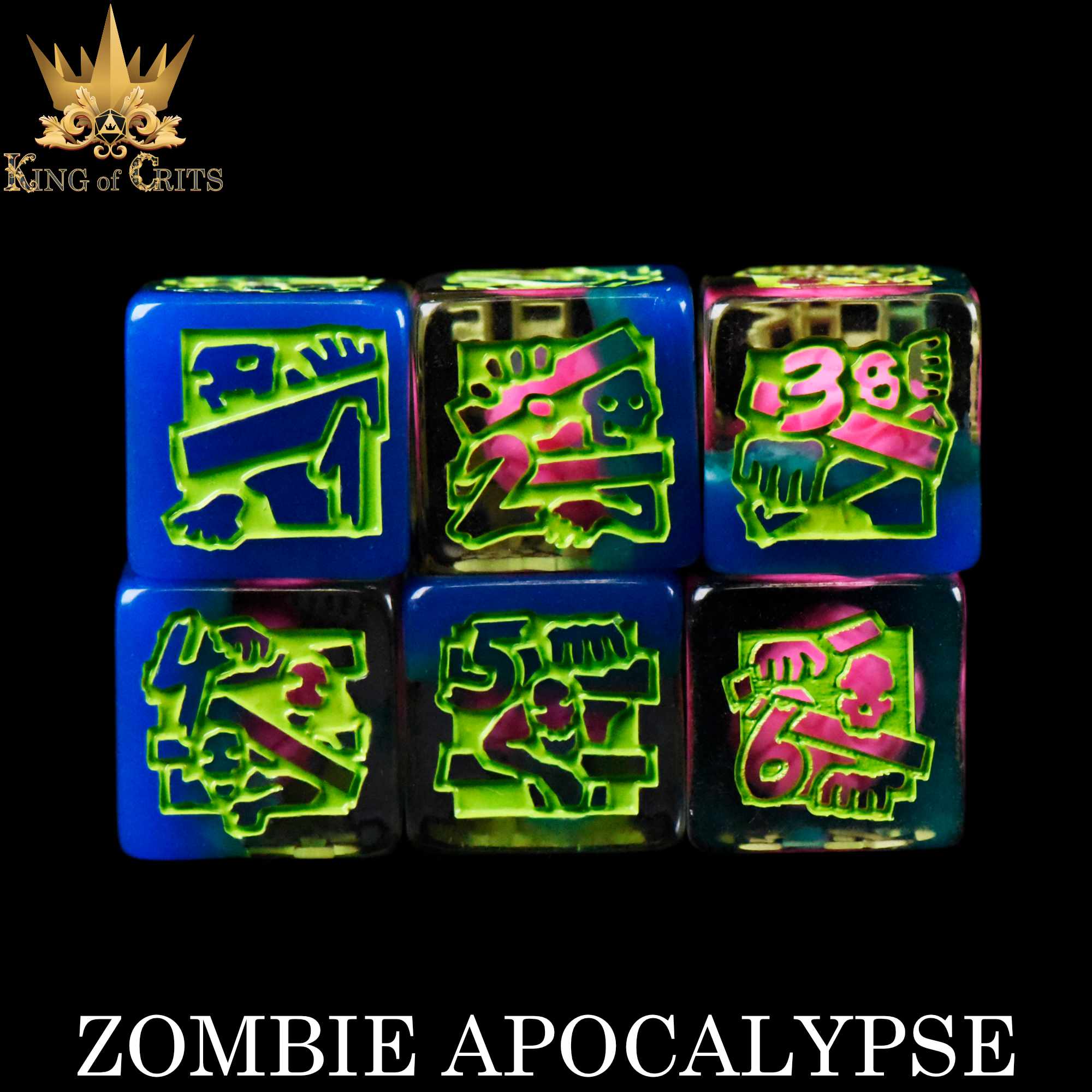 Zombie Apocalypse - 11 Dice Set