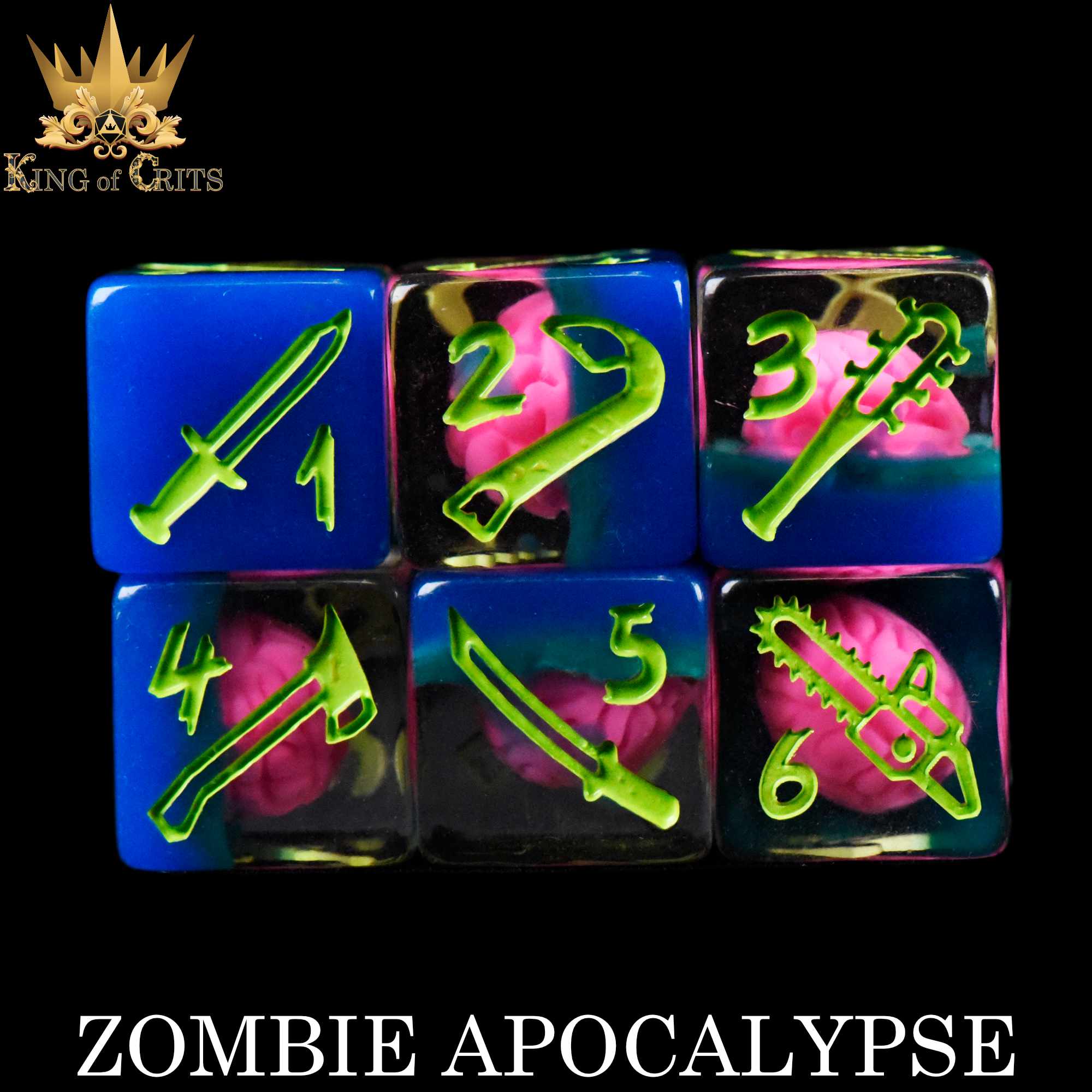 Zombie Apocalypse - 11 Dice Set