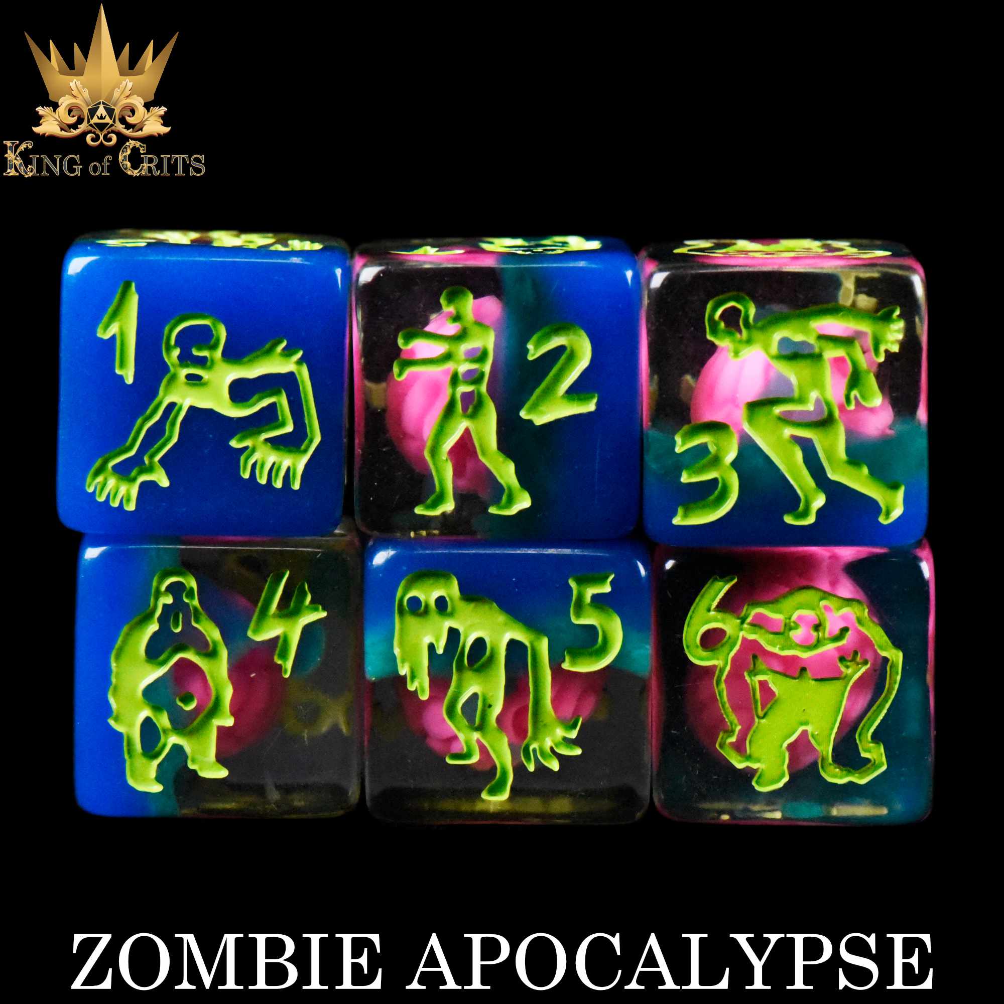 Zombie Apocalypse - 11 Dice Set
