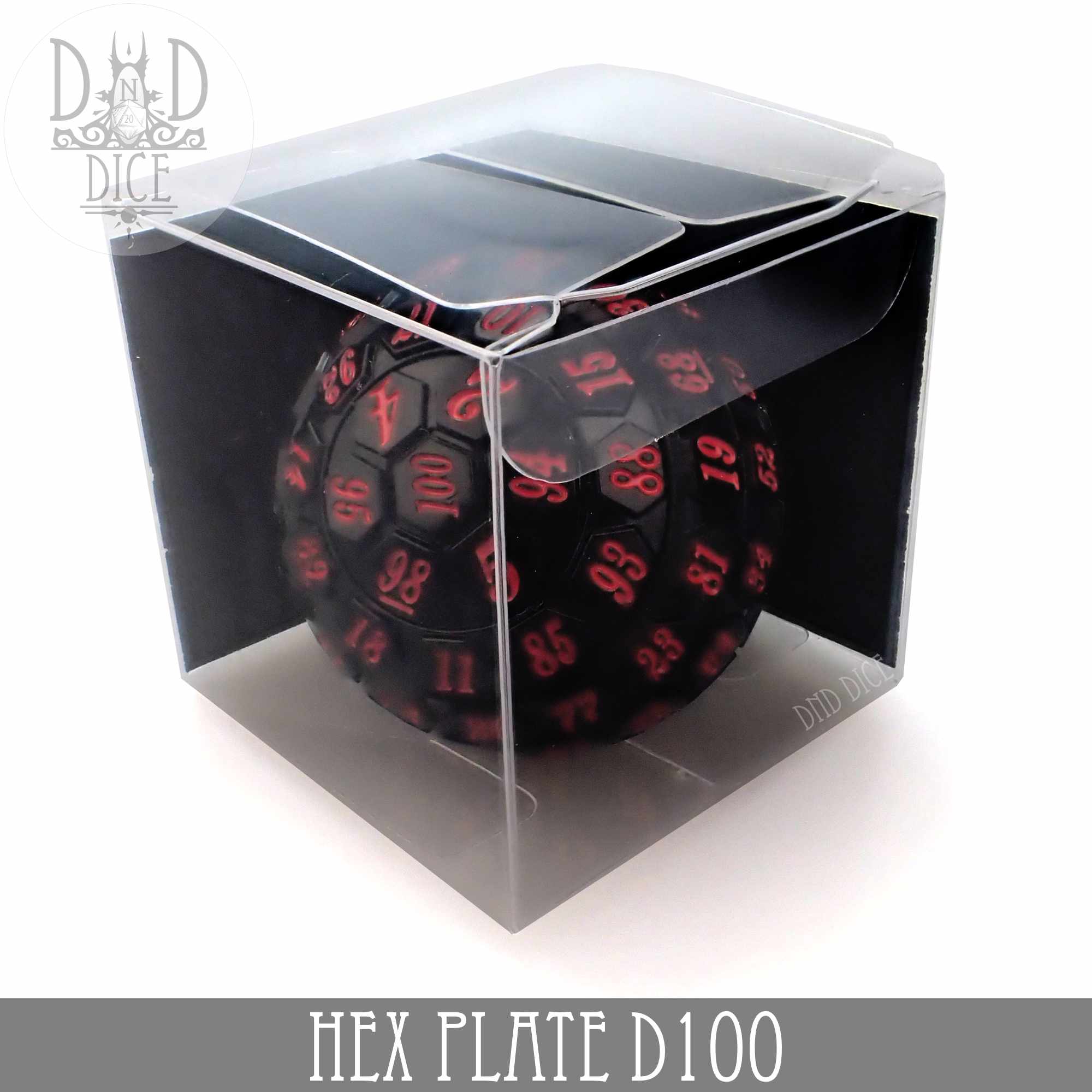 45mm Hex Plate D100 (Black with Red)