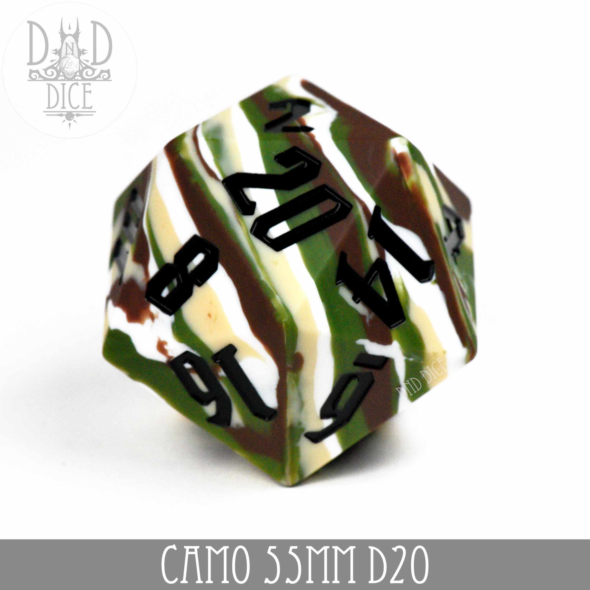 55mm D20 Camo (Silicone)