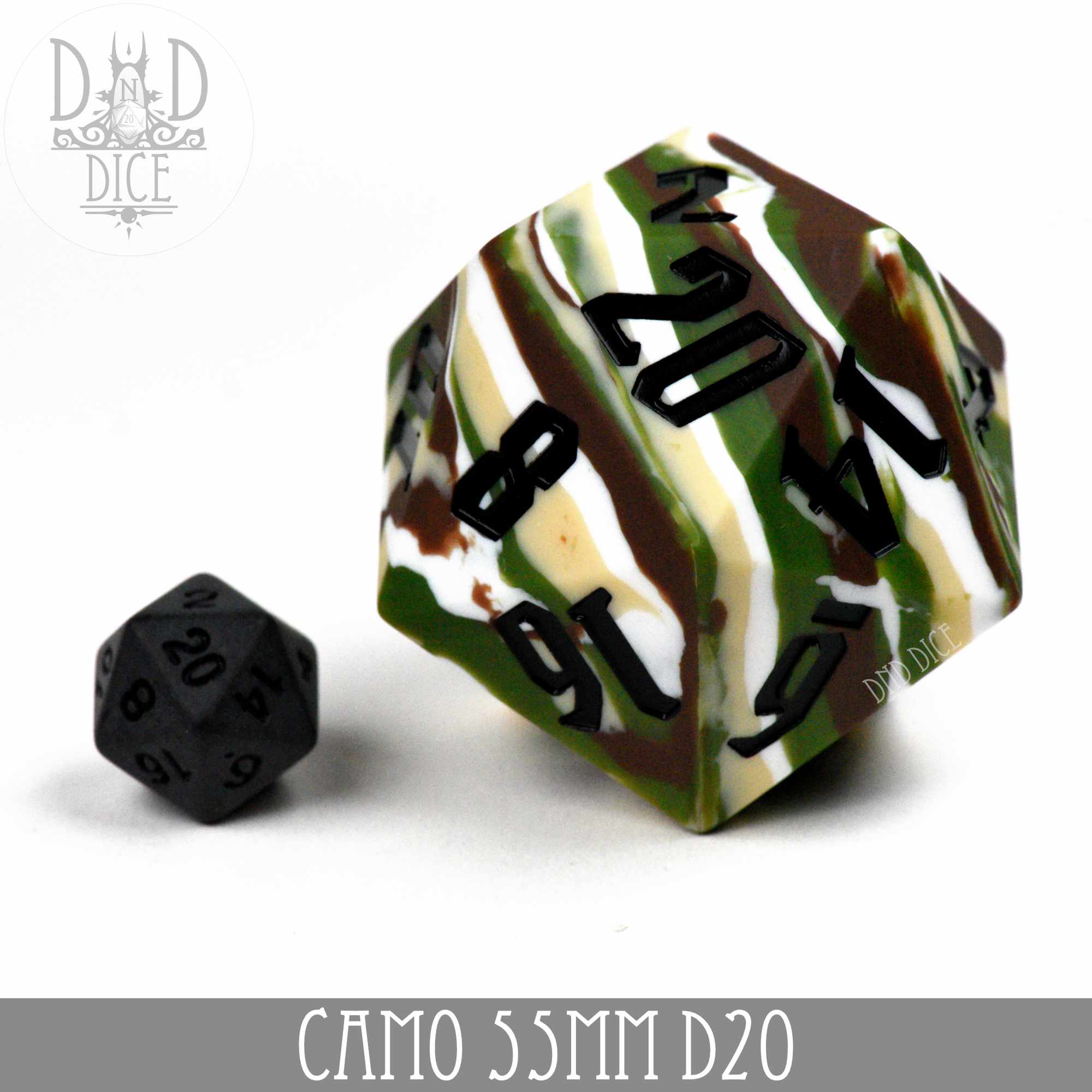 55mm D20 Camo (Silicone)