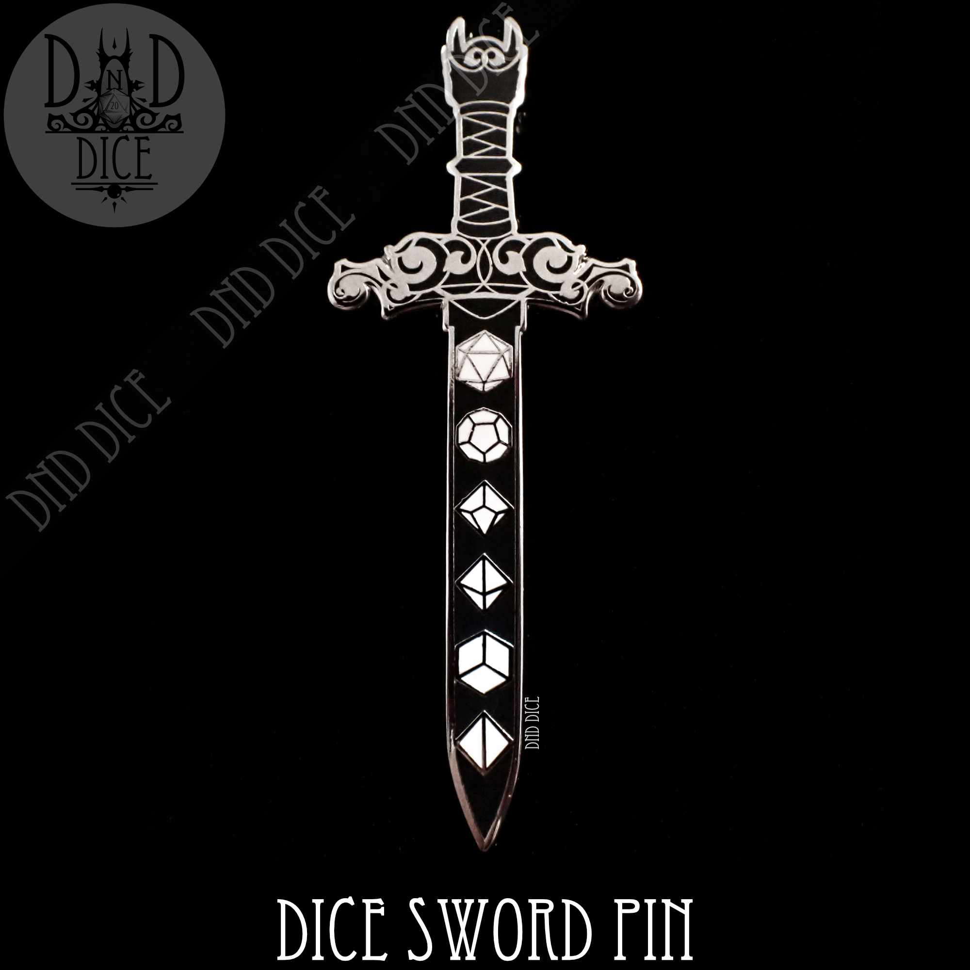 Dice Sword Pin