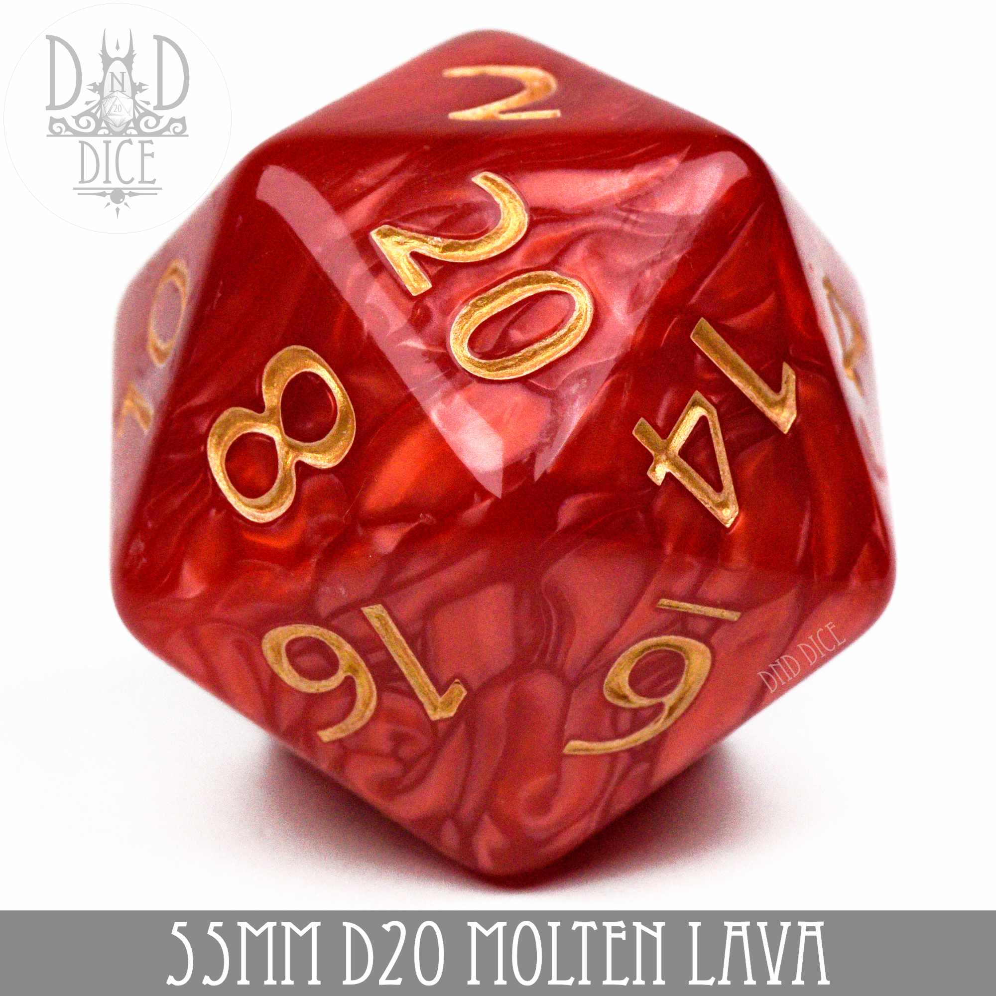 55mm D20 Molten Lava