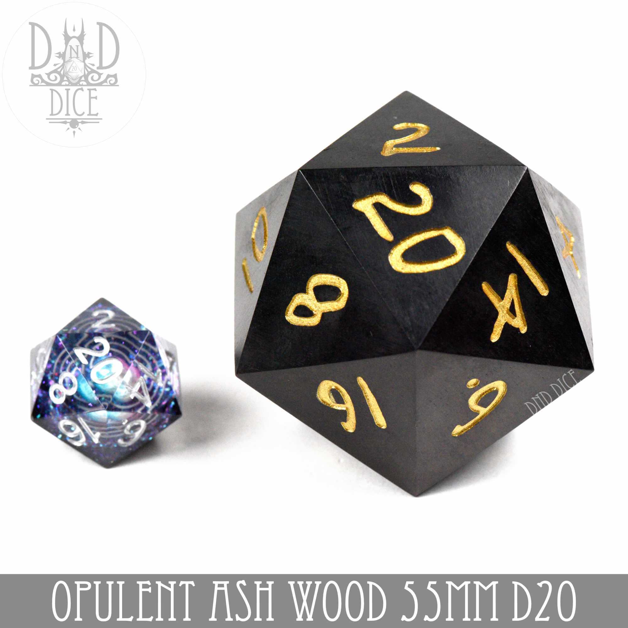 50mm Wood D20 Opulent Ash (Gift Box)