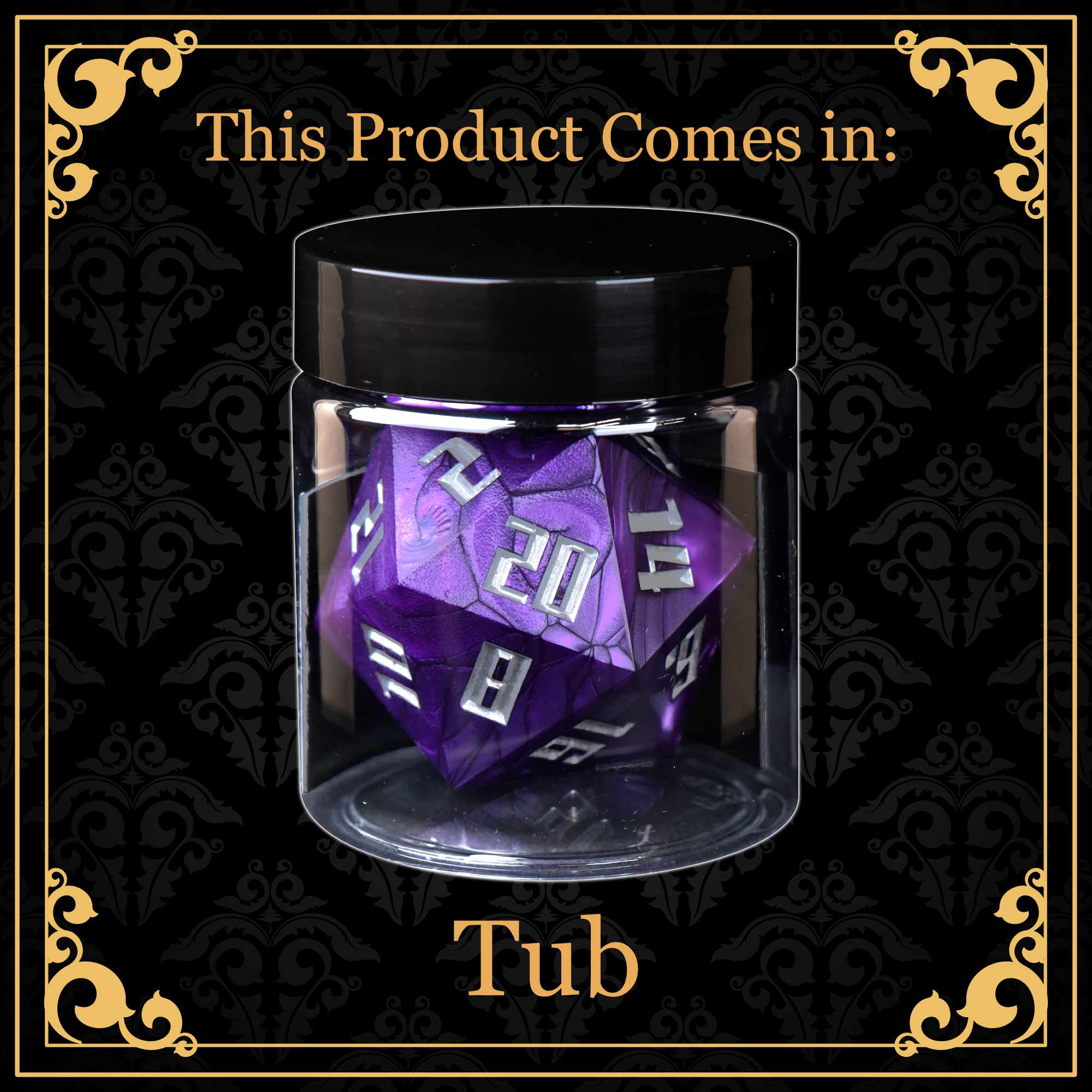 55mm D20 Neon Purple (Silicone)