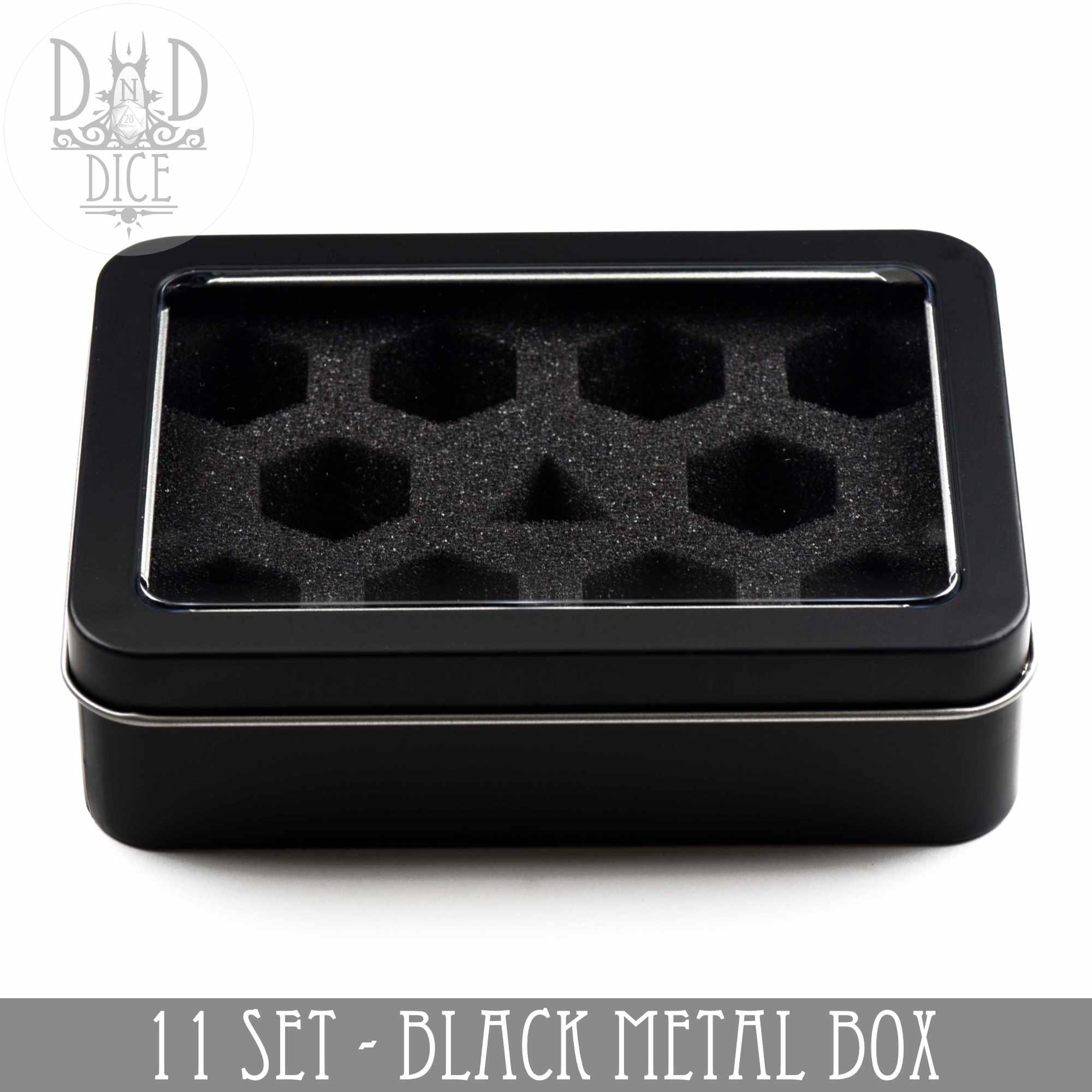 Metal Gift Box Packaging - 11 Dice Set