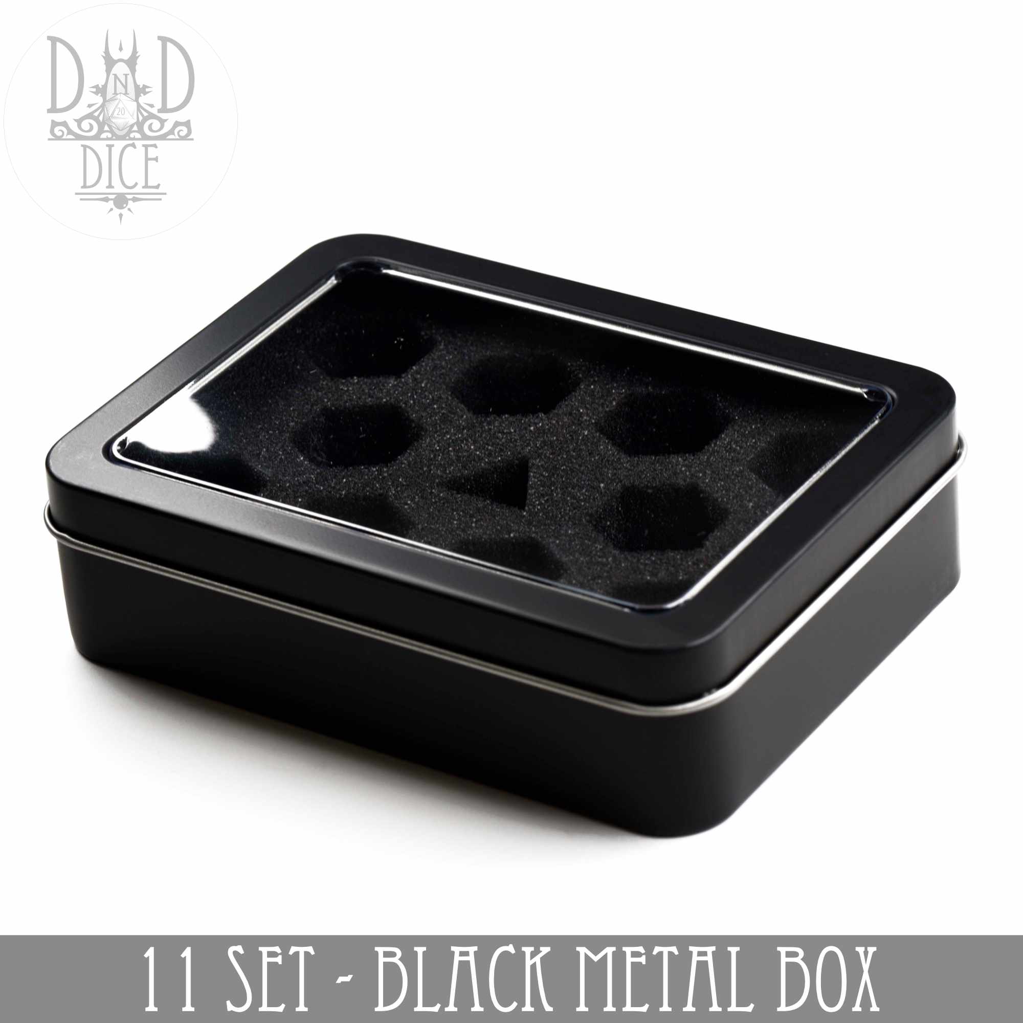 Metal Gift Box Packaging - 11 Dice Set