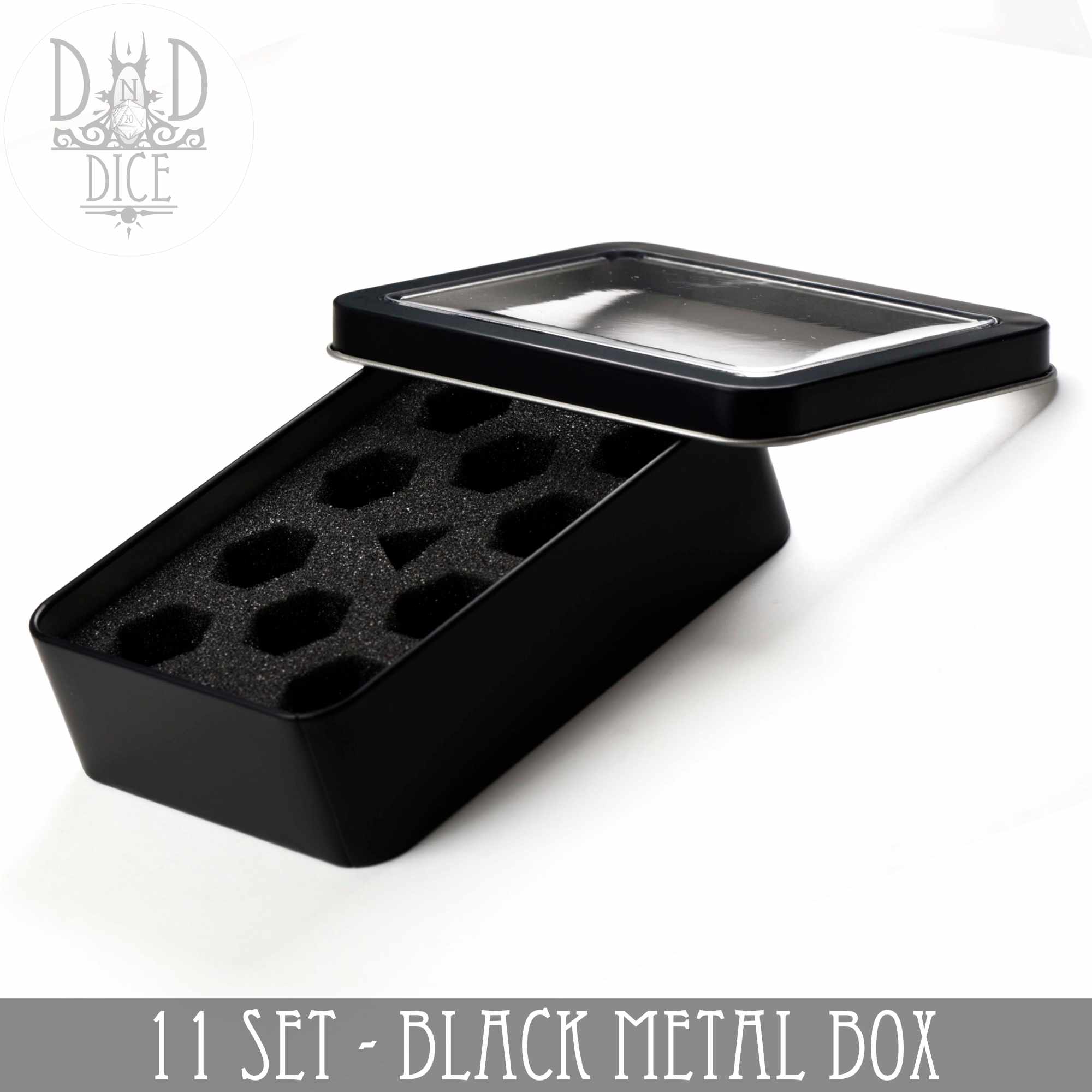 Metal Gift Box Packaging - 11 Dice Set