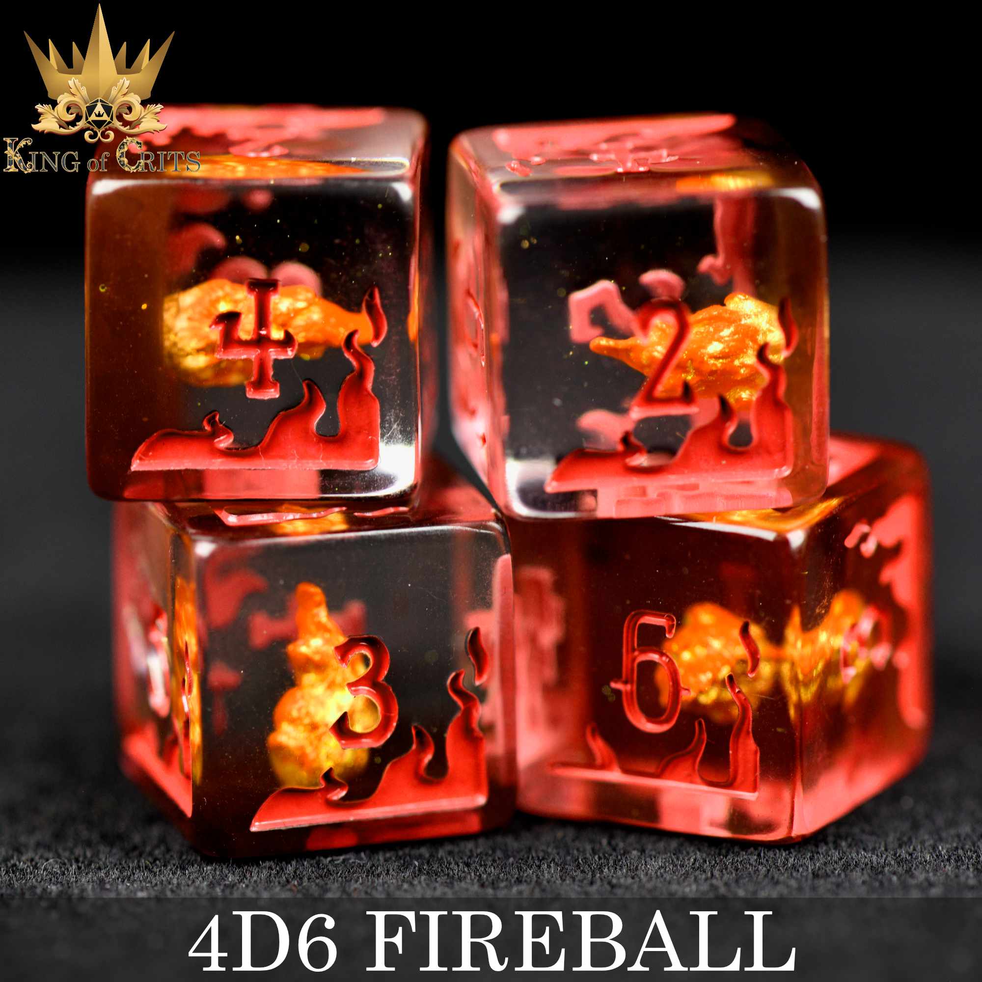 Fireball 4D6 Set