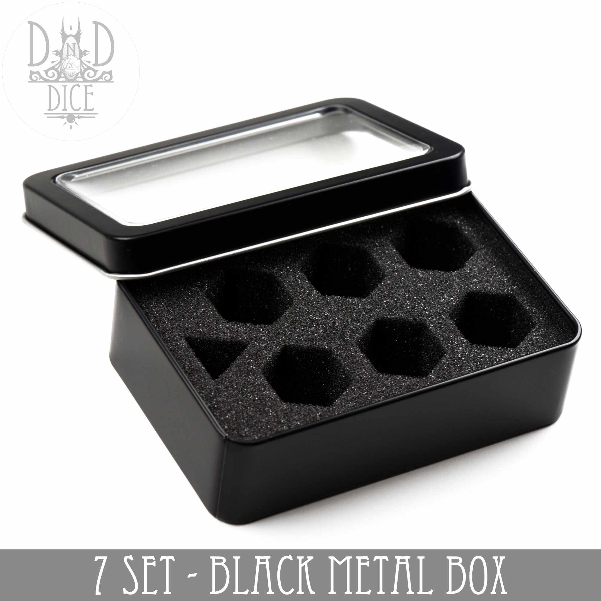 Metal Gift Box Packaging - 7 Dice Set