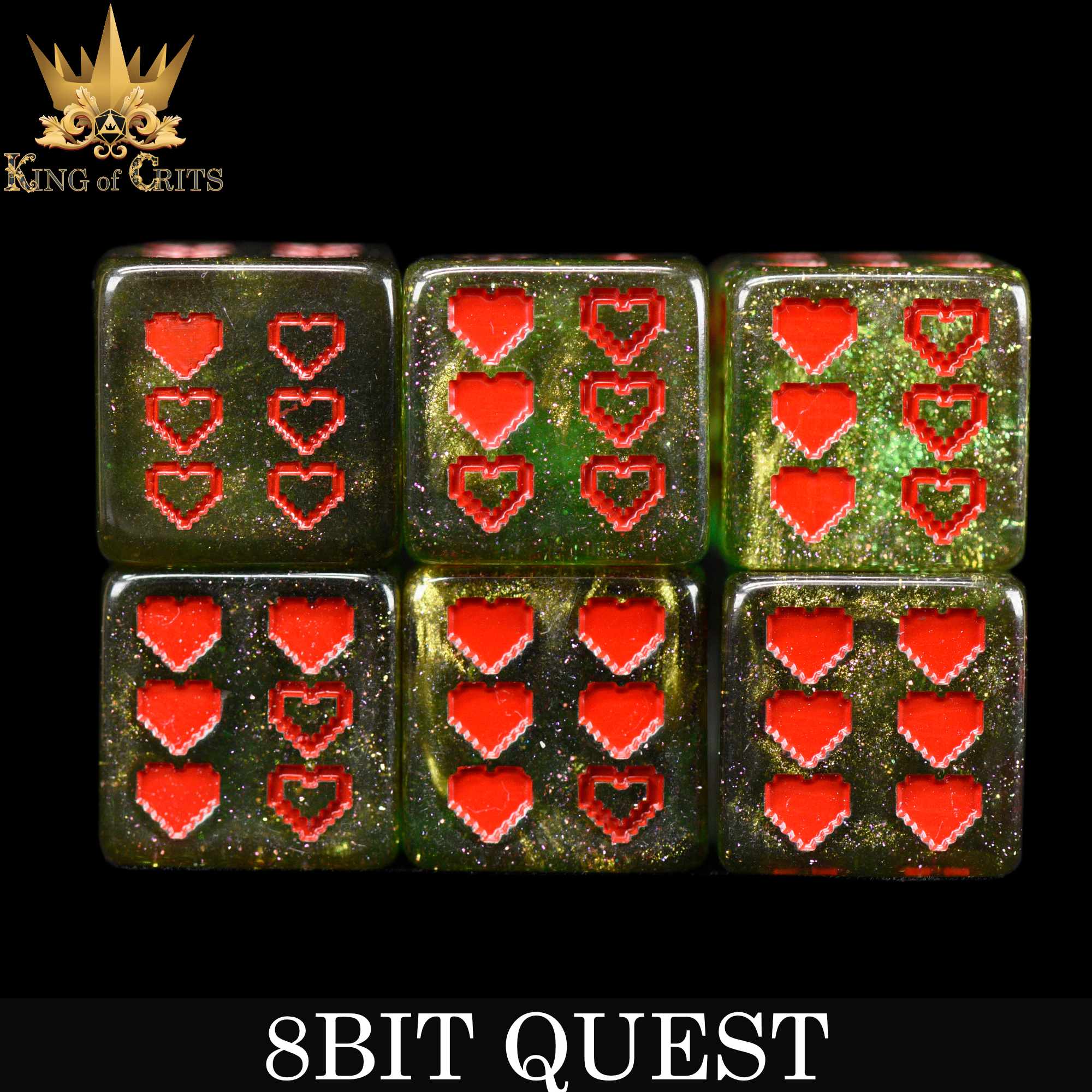 8BIT Quest - 11 Dice Set