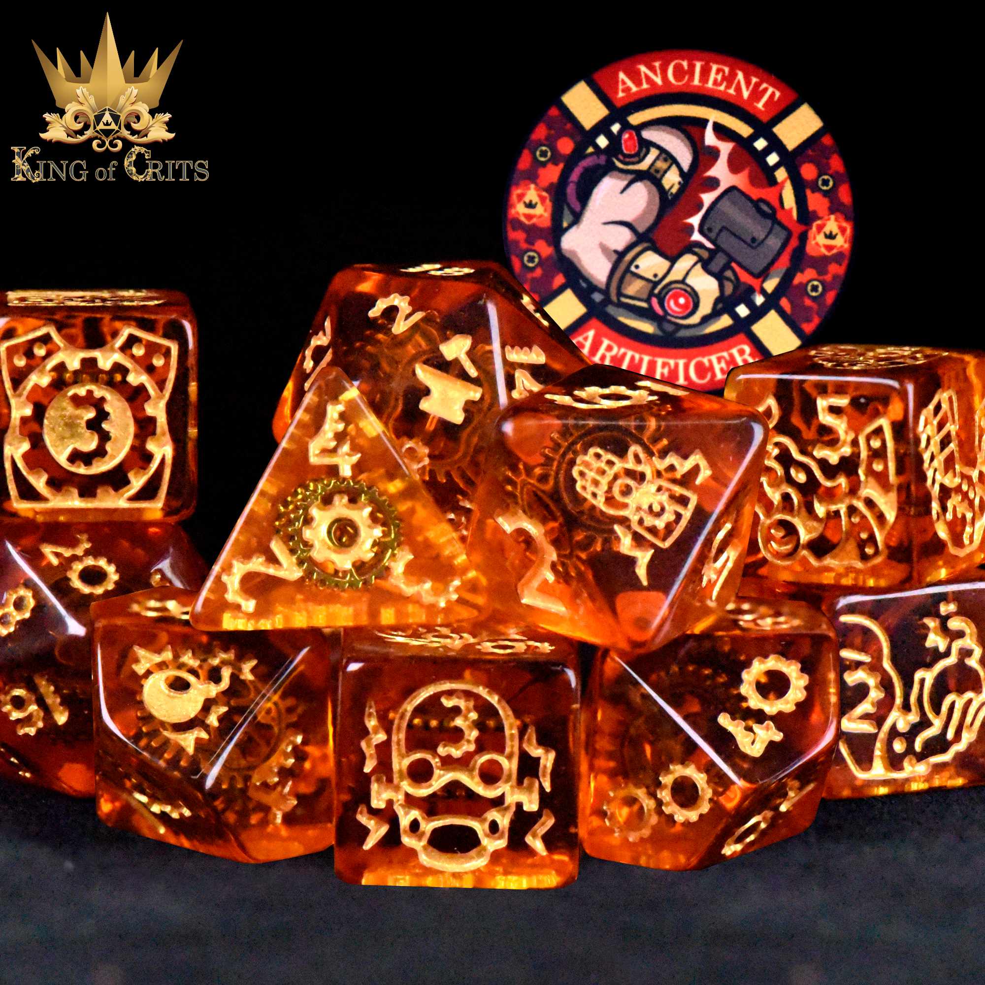 Ancient Artificer - 11 Dice Set