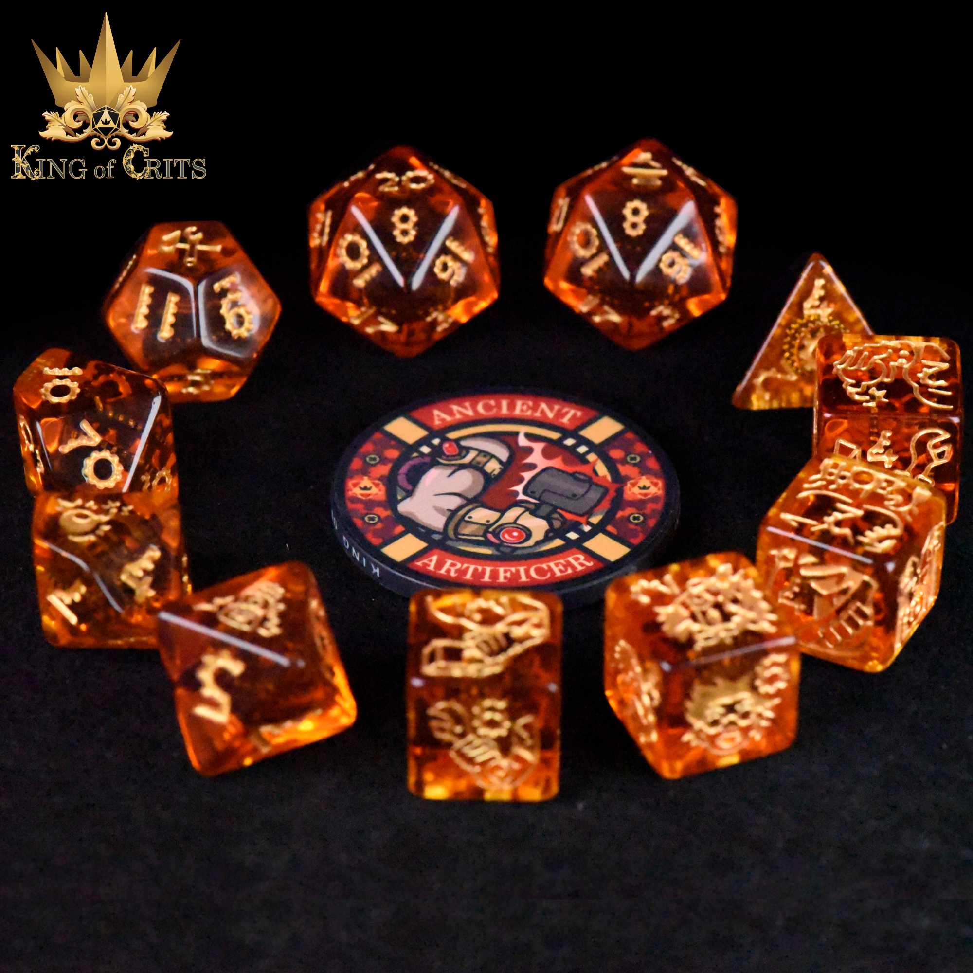 Ancient Artificer - 11 Dice Set