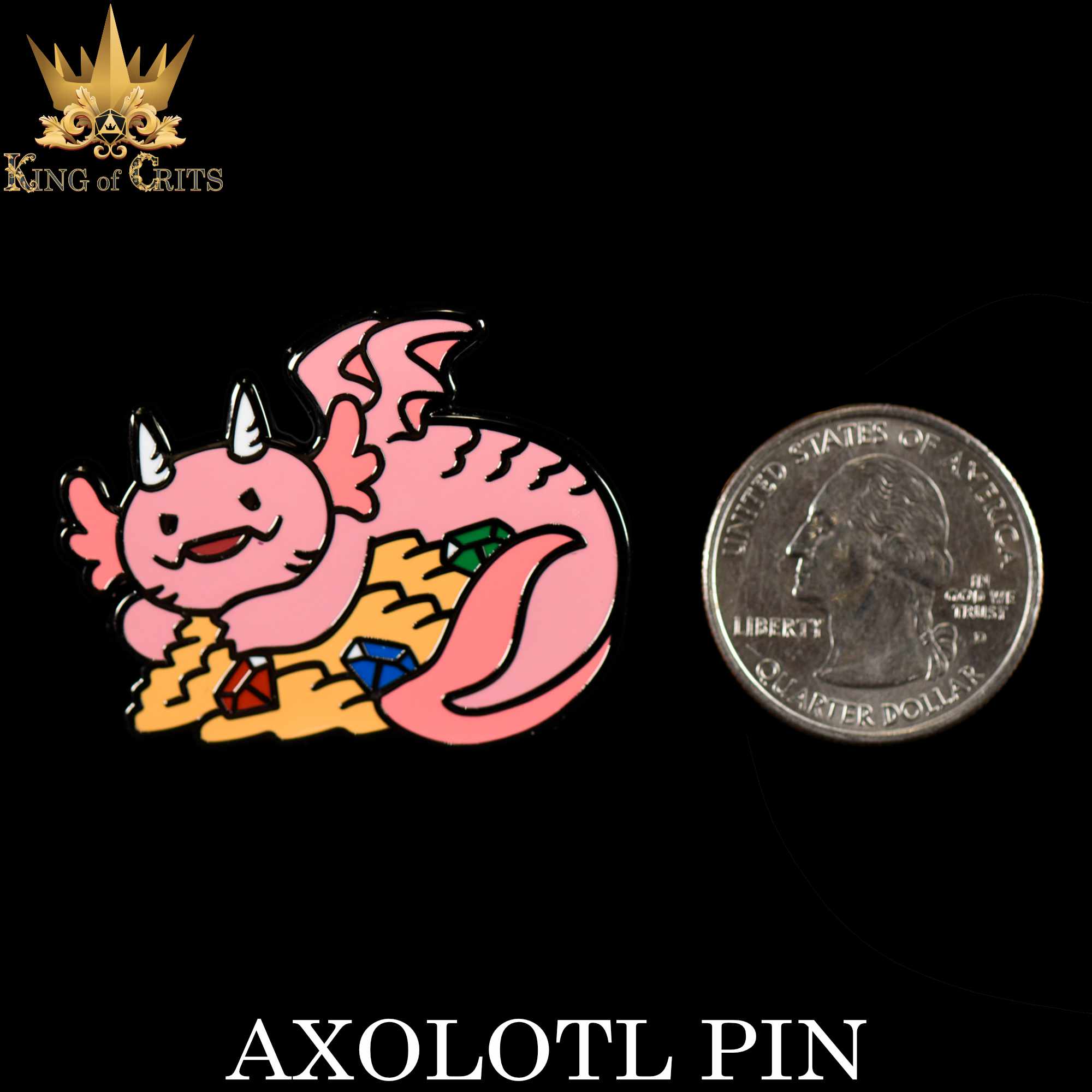 Axolotl (Enamel Pin)