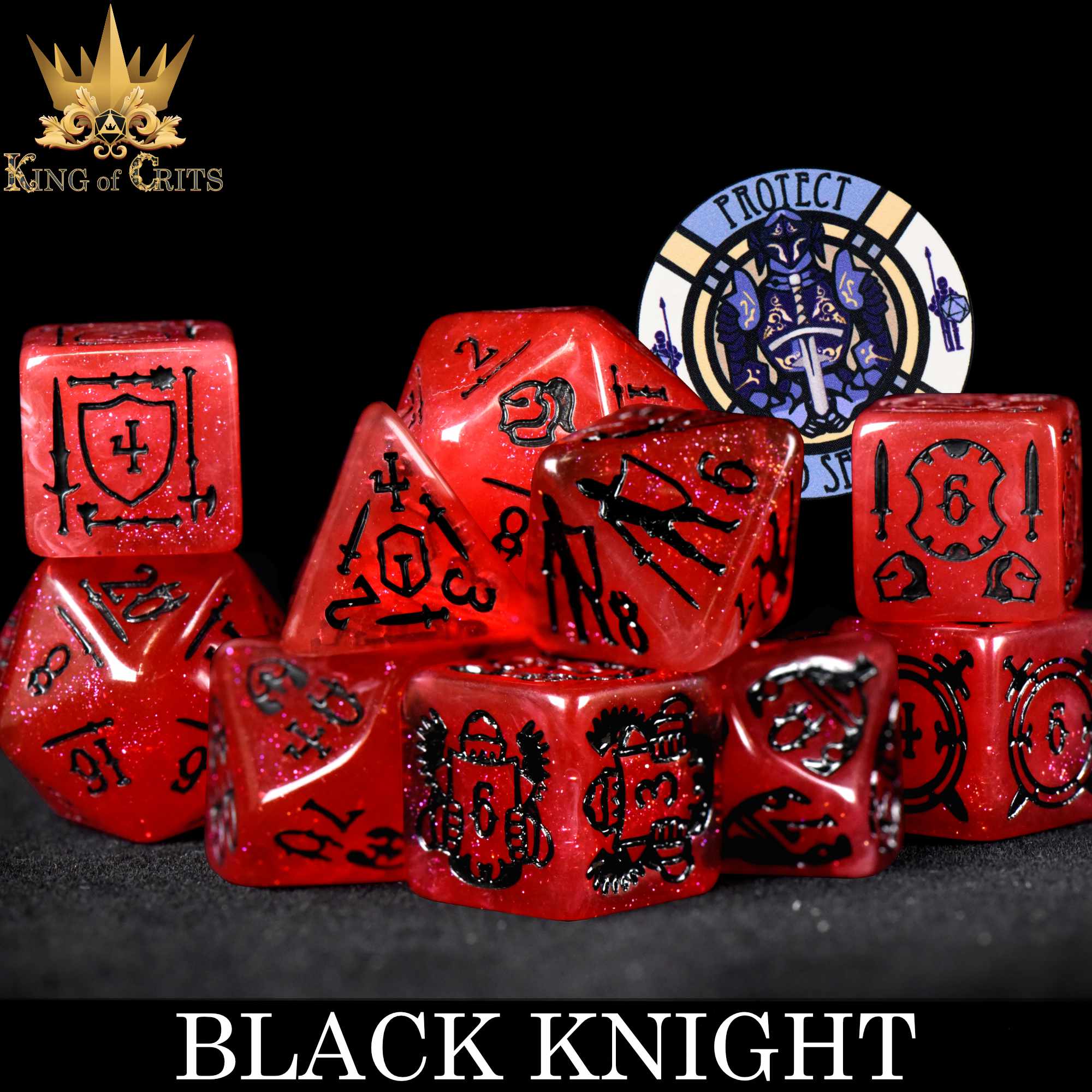 Black Knight - 11 Dice Set