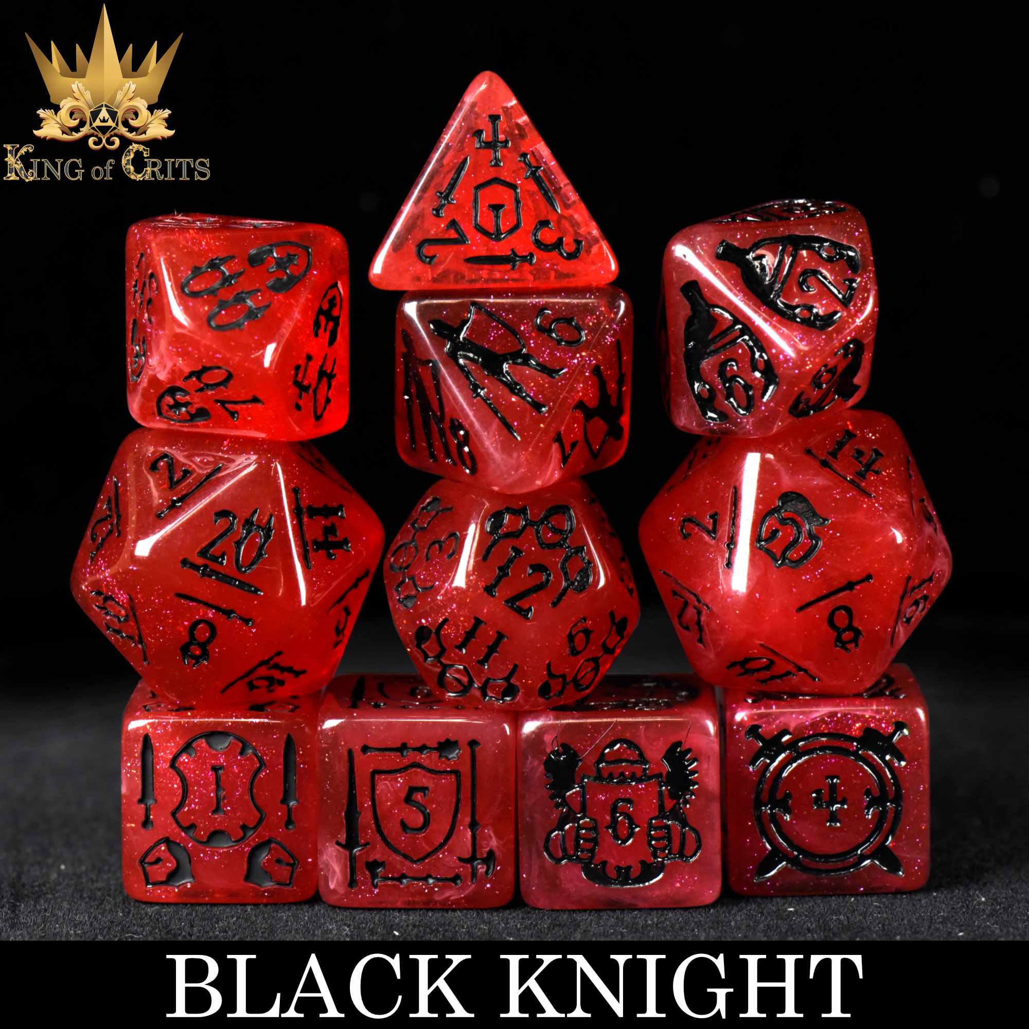 Black Knight - 11 Dice Set