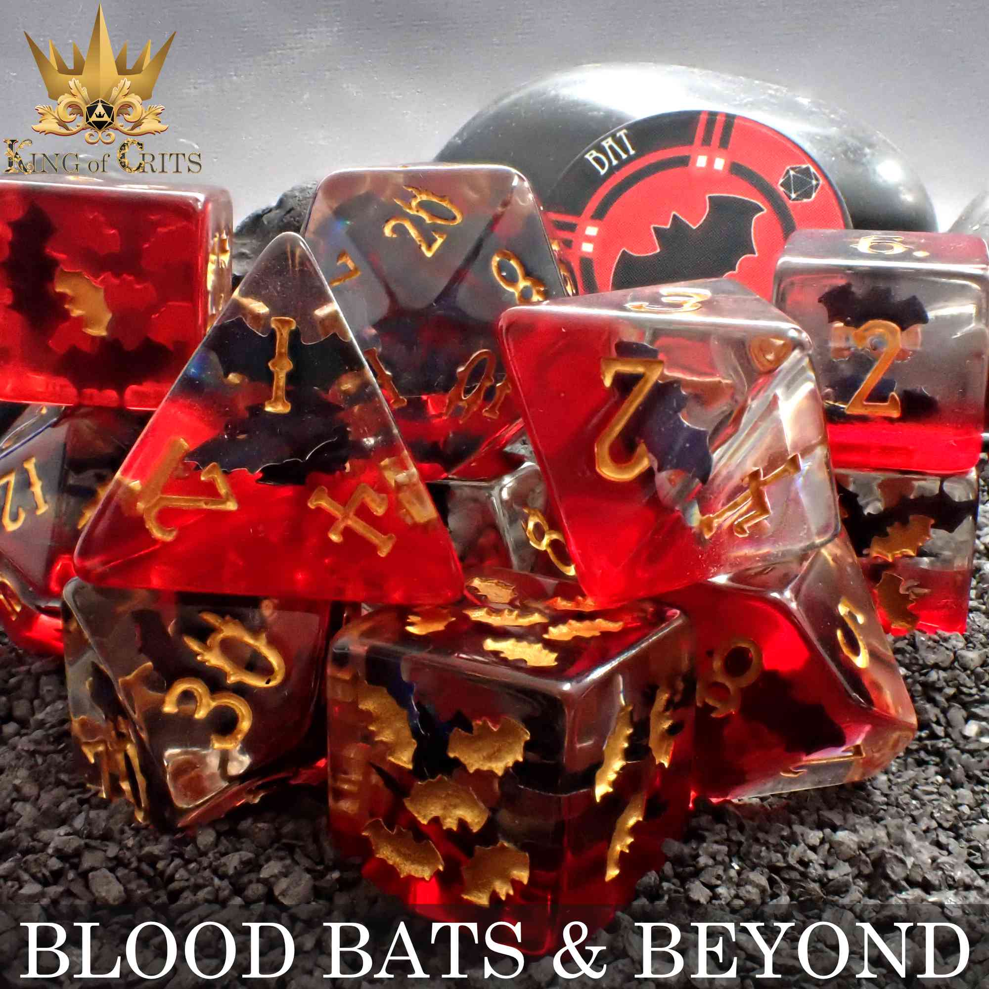 Blood Bats & Beyond - 11 Dice Set