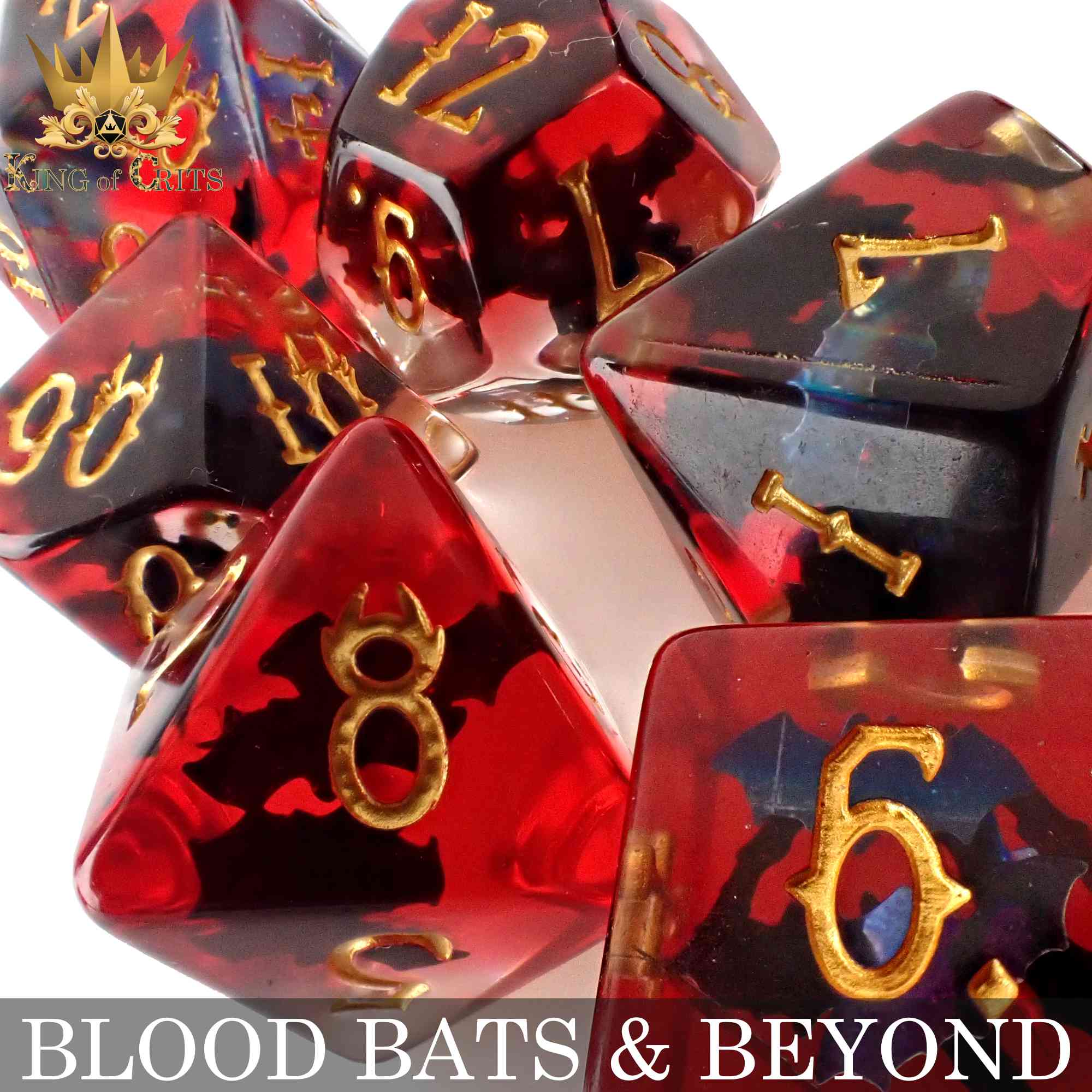 Blood Bats & Beyond - 11 Dice Set