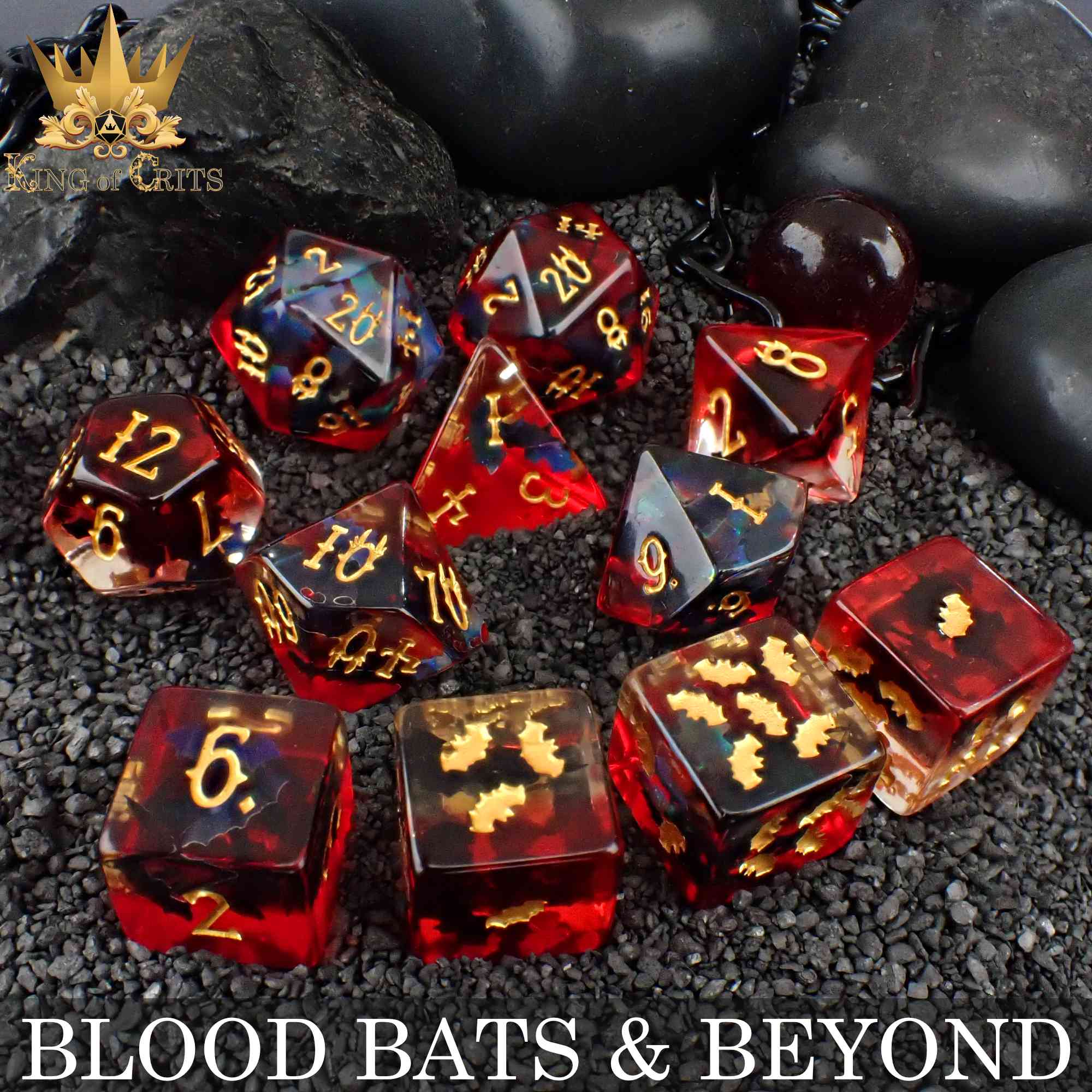 Blood Bats & Beyond - 11 Dice Set